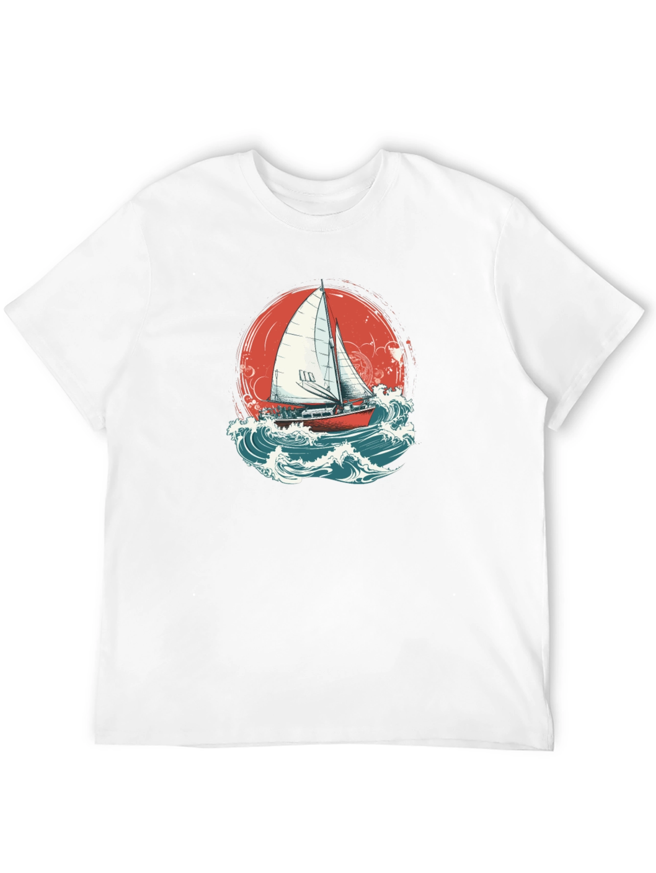 Sailboat Graphic Tee - Black