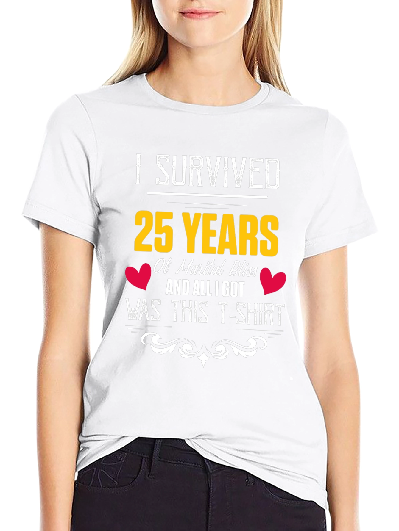 Funny 25th Anniversary T-Shirt - Marital Bliss Survivor