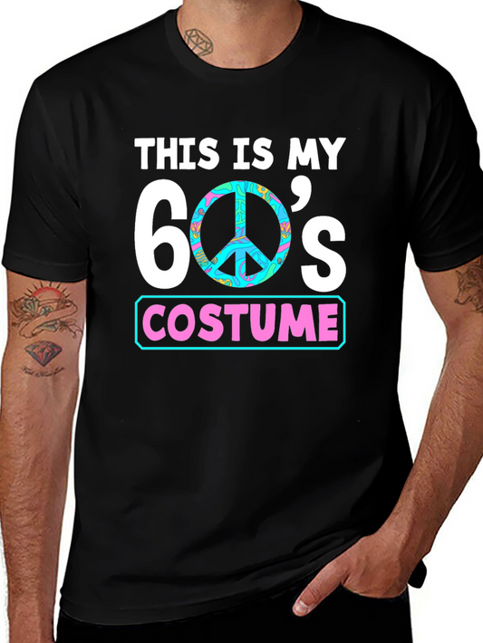 60s Costume T-Shirt - Groovy Peace Sign Tee