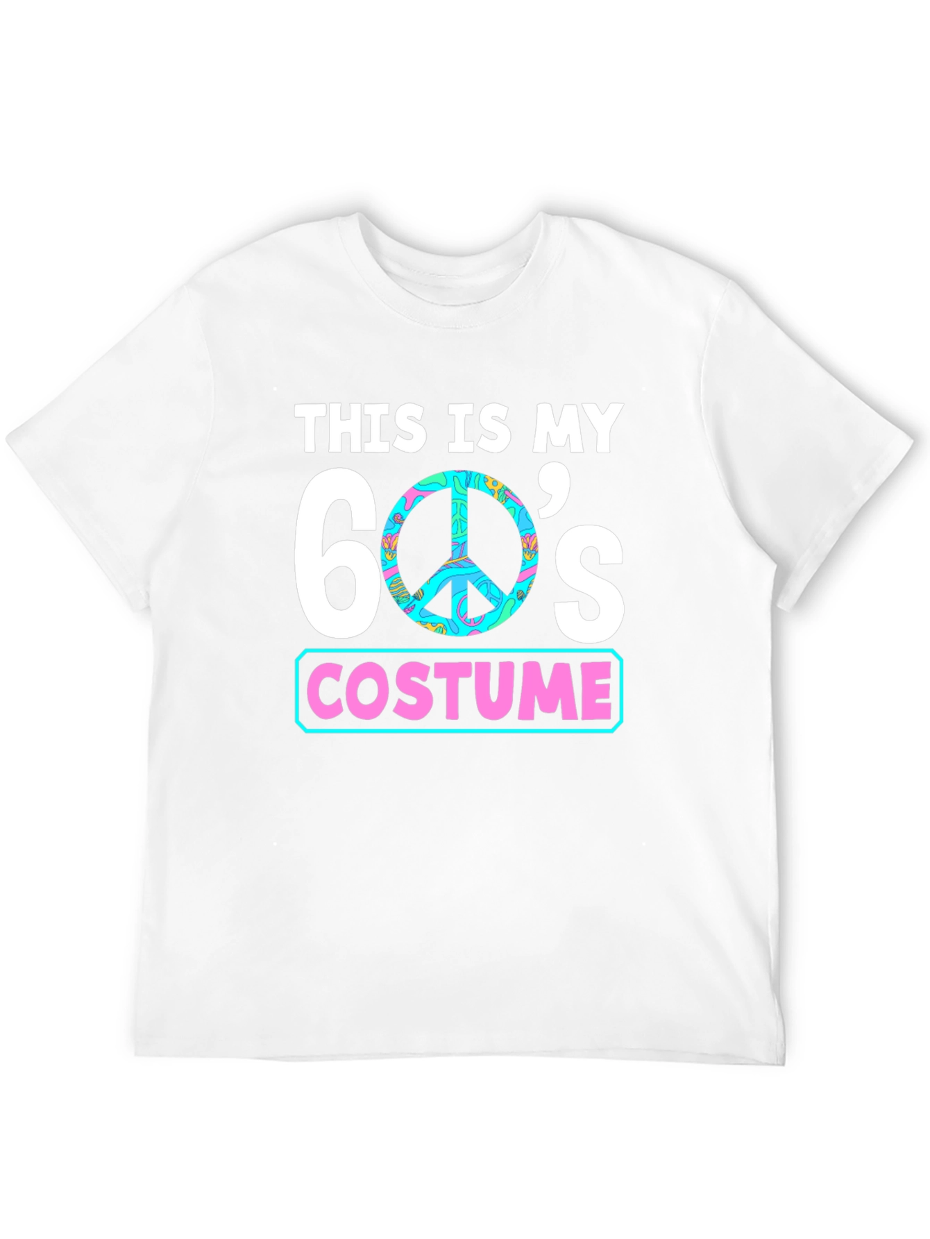 60s Costume T-Shirt - Groovy Peace Sign Tee