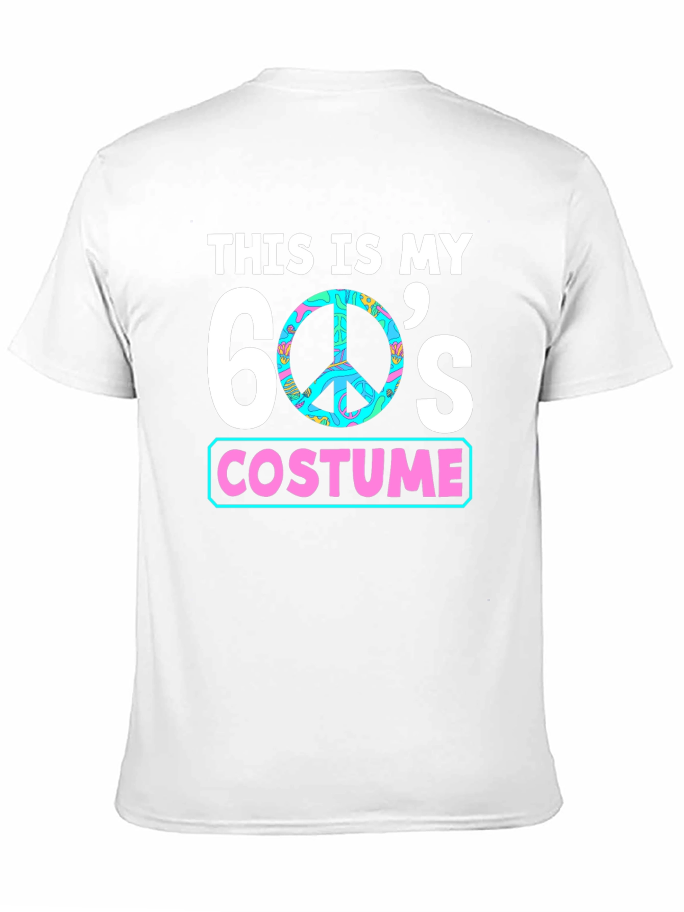 60s Costume T-Shirt - Groovy Peace Sign Tee