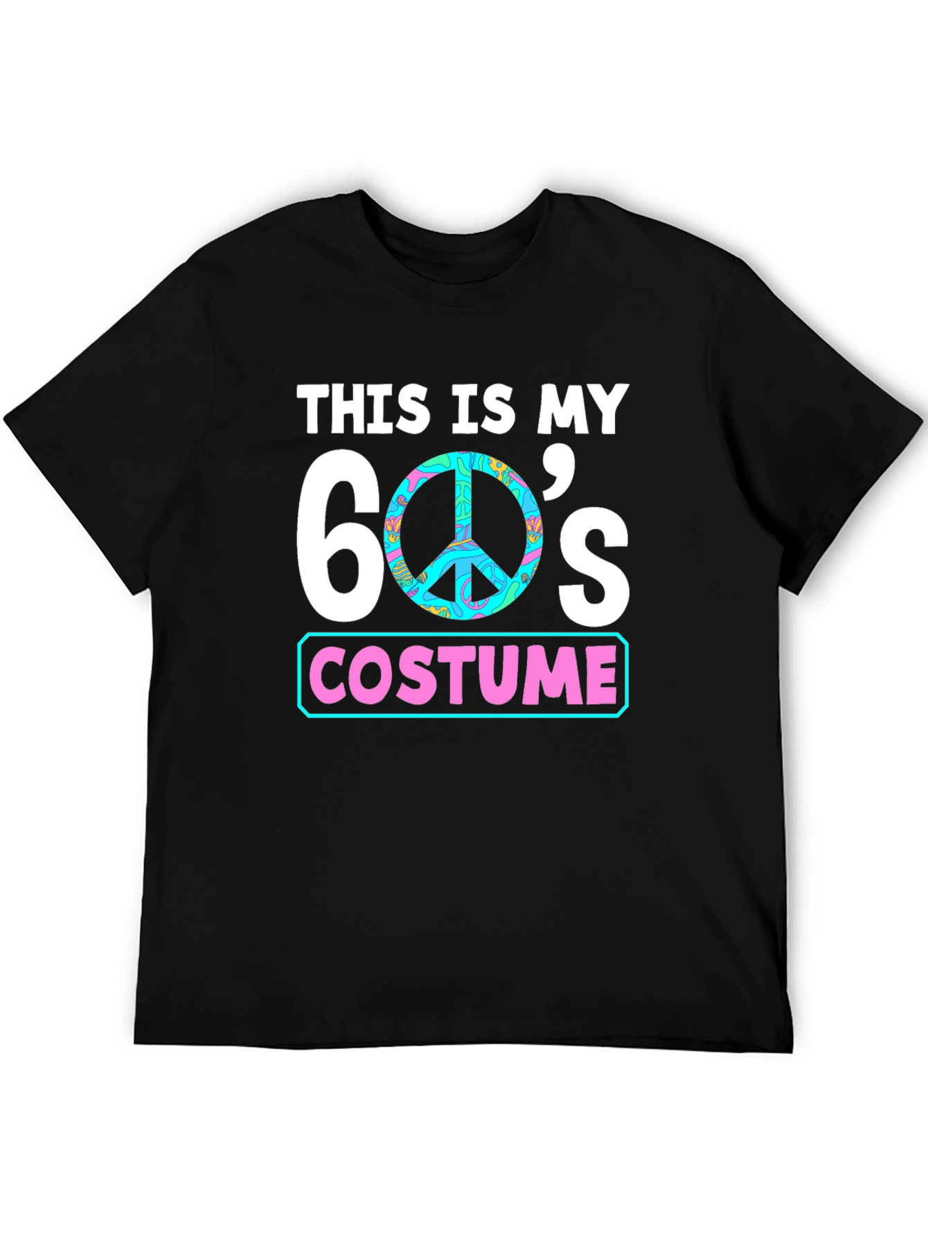 60s Costume T-Shirt - Groovy Peace Sign Tee