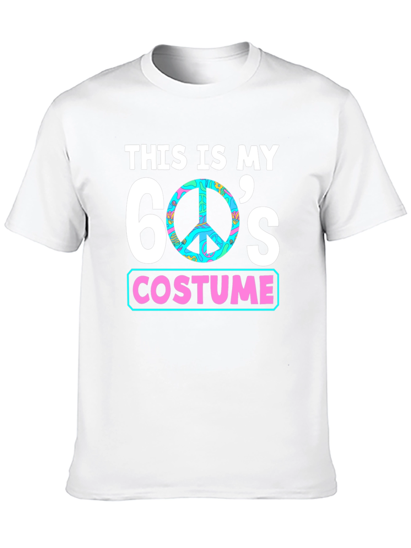 60s Costume T-Shirt - Groovy Peace Sign Tee