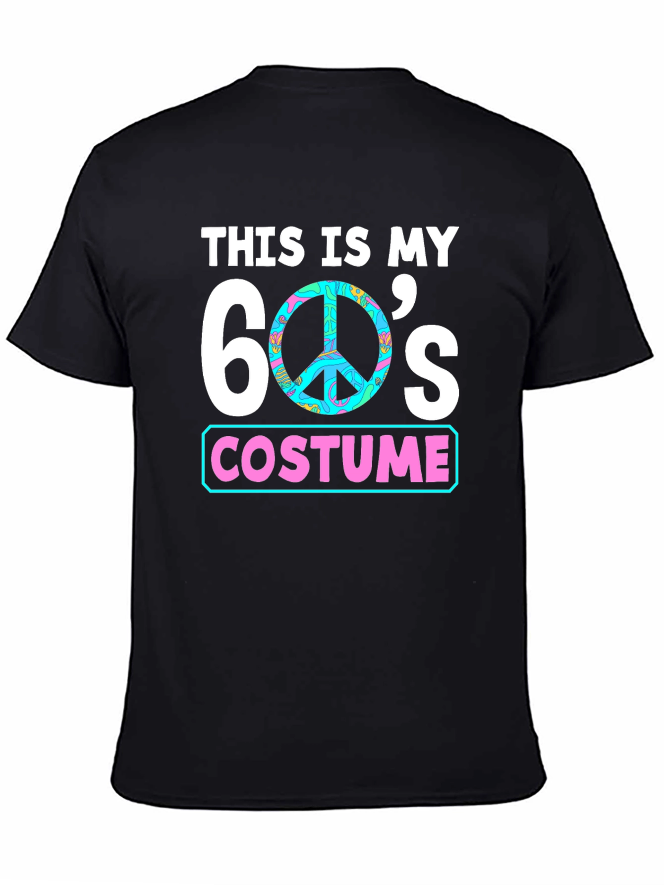 60s Costume T-Shirt - Groovy Peace Sign Tee