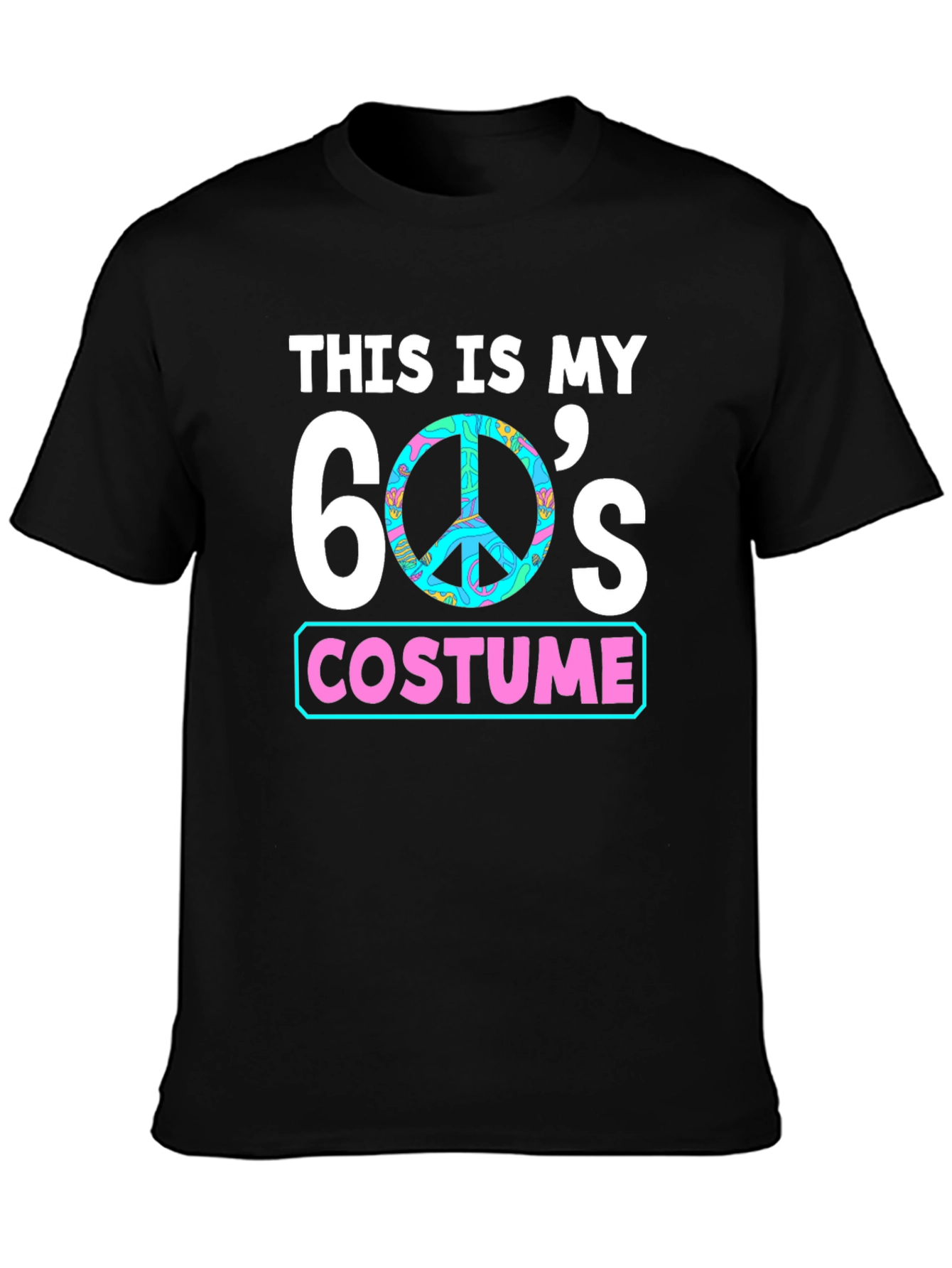 60s Costume T-Shirt - Groovy Peace Sign Tee