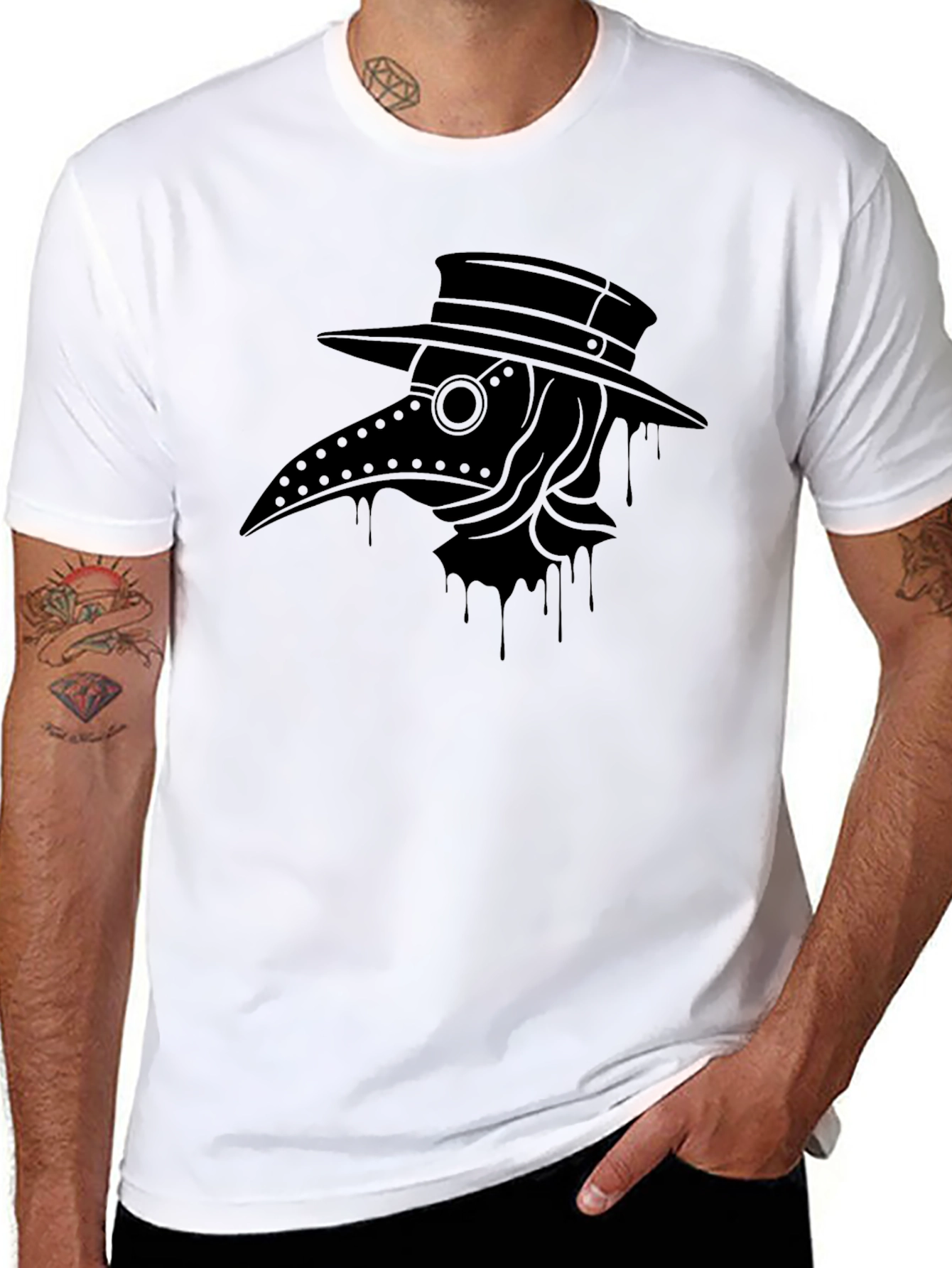 Plague Doctor T-Shirt - Gothic Graphic Tee