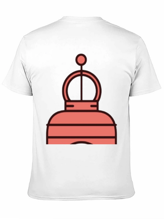 Abstract Crown Graphic T-Shirt - Modern Style