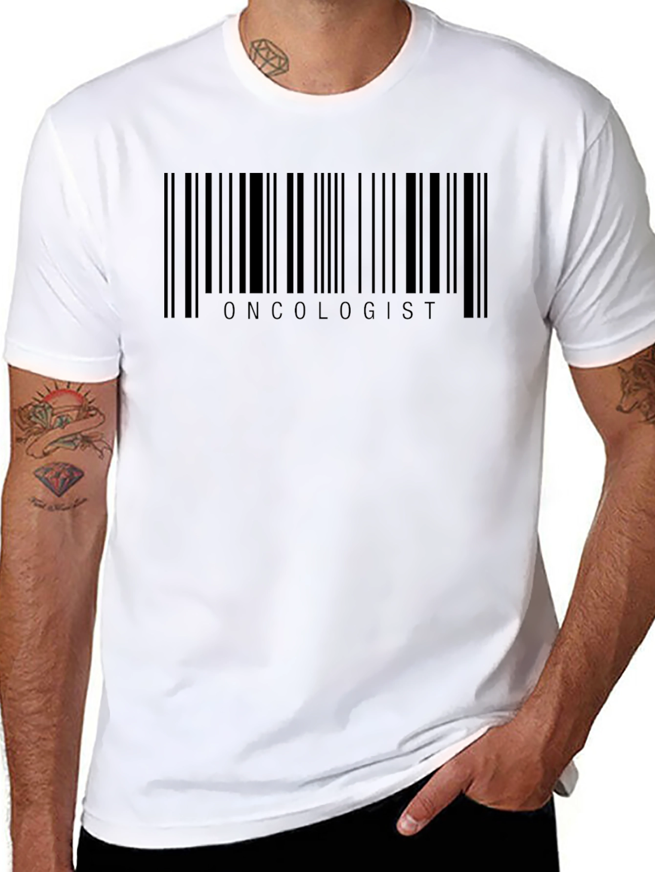 Oncologist Barcode T-Shirt - Medical Professional Tee