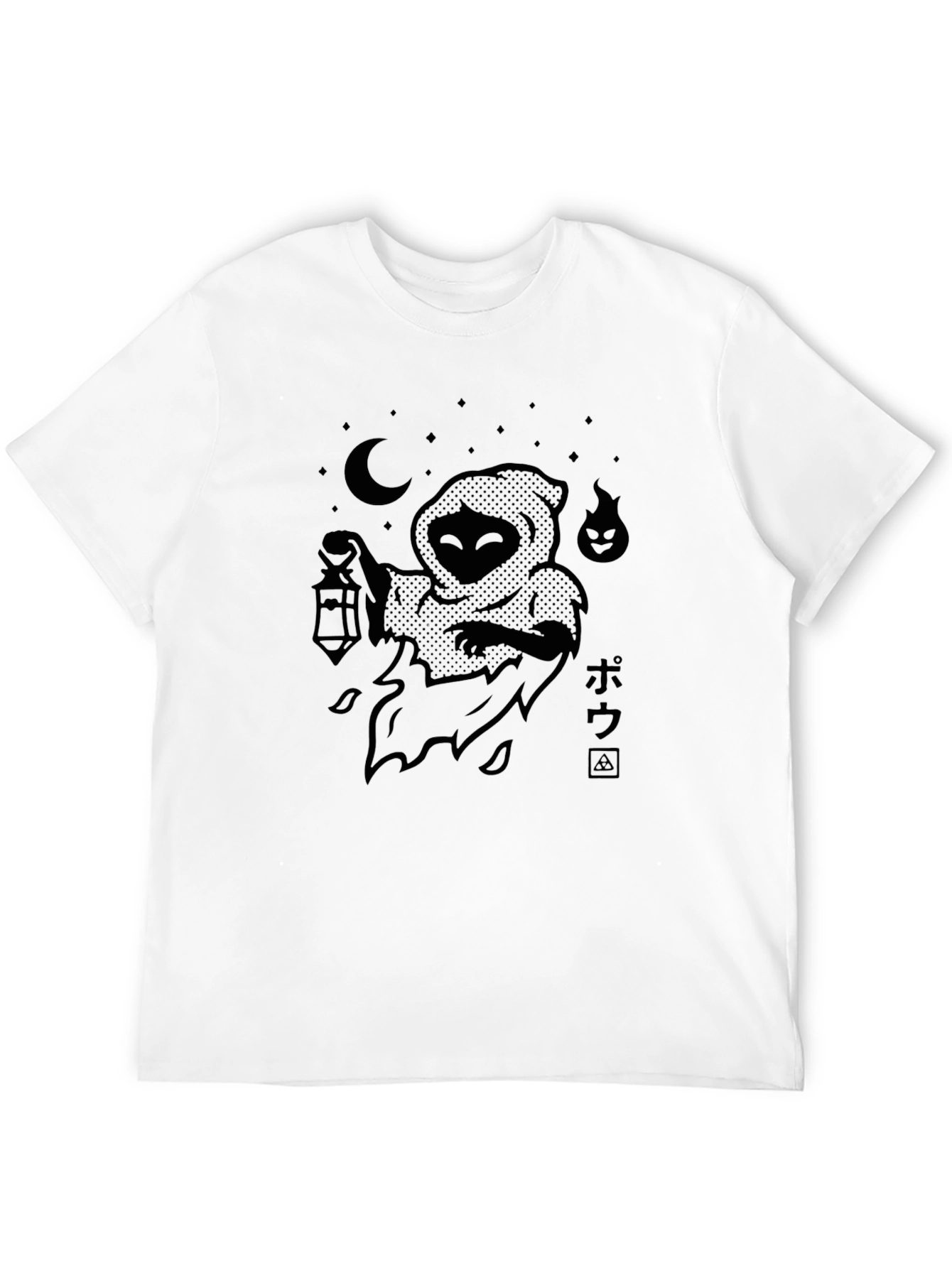 Mystic Lantern Black Graphic T-Shirt