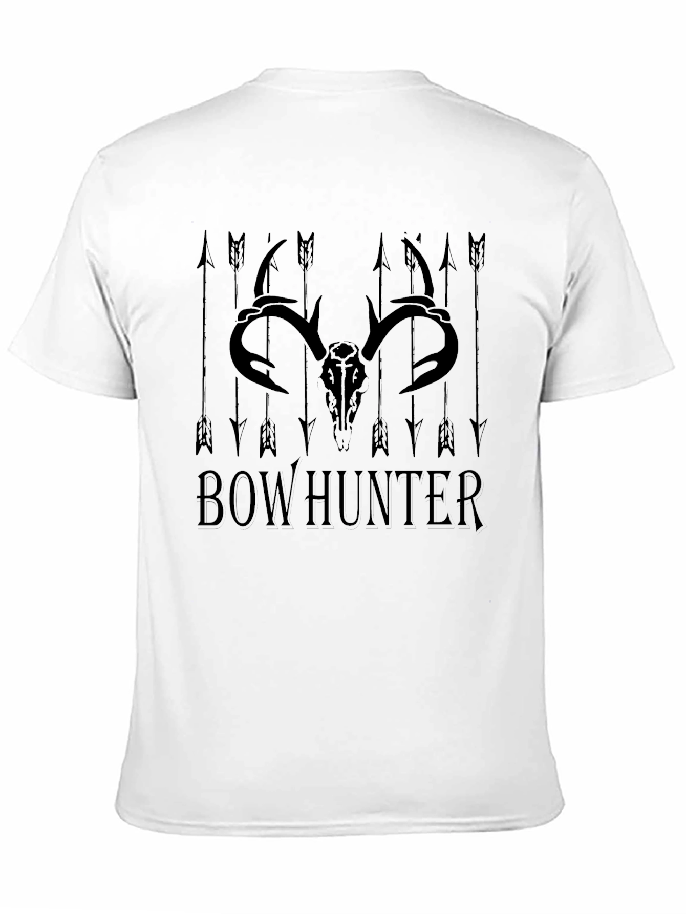 Bowhunter Graphic Tee - Skull & Arrows Design
