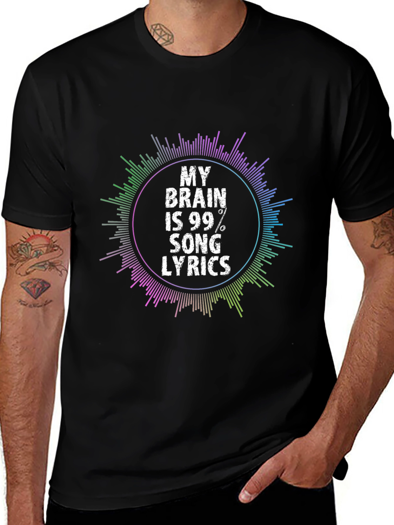 My Brain is 99% Song Lyrics T-Shirt