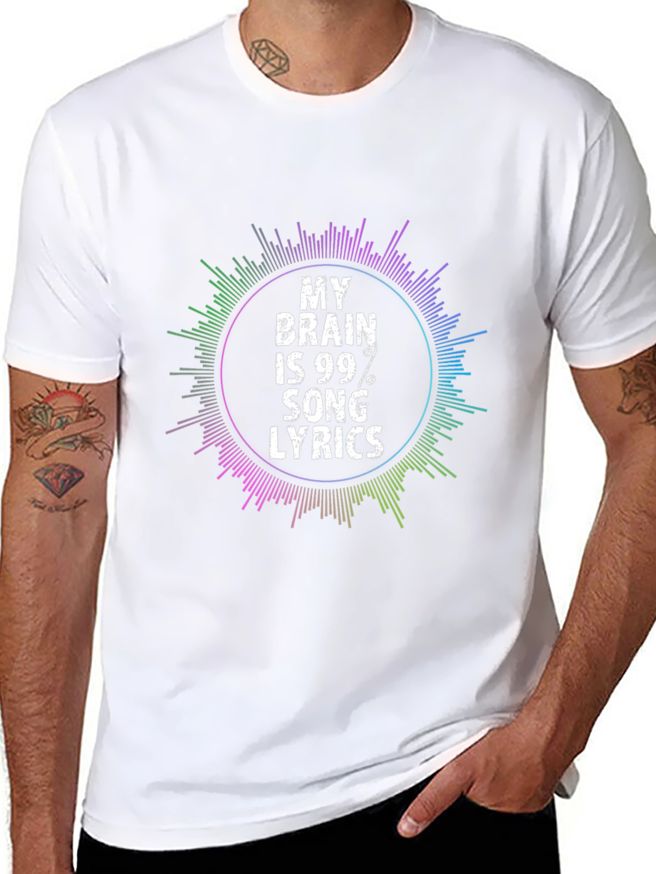 My Brain is 99% Song Lyrics T-Shirt