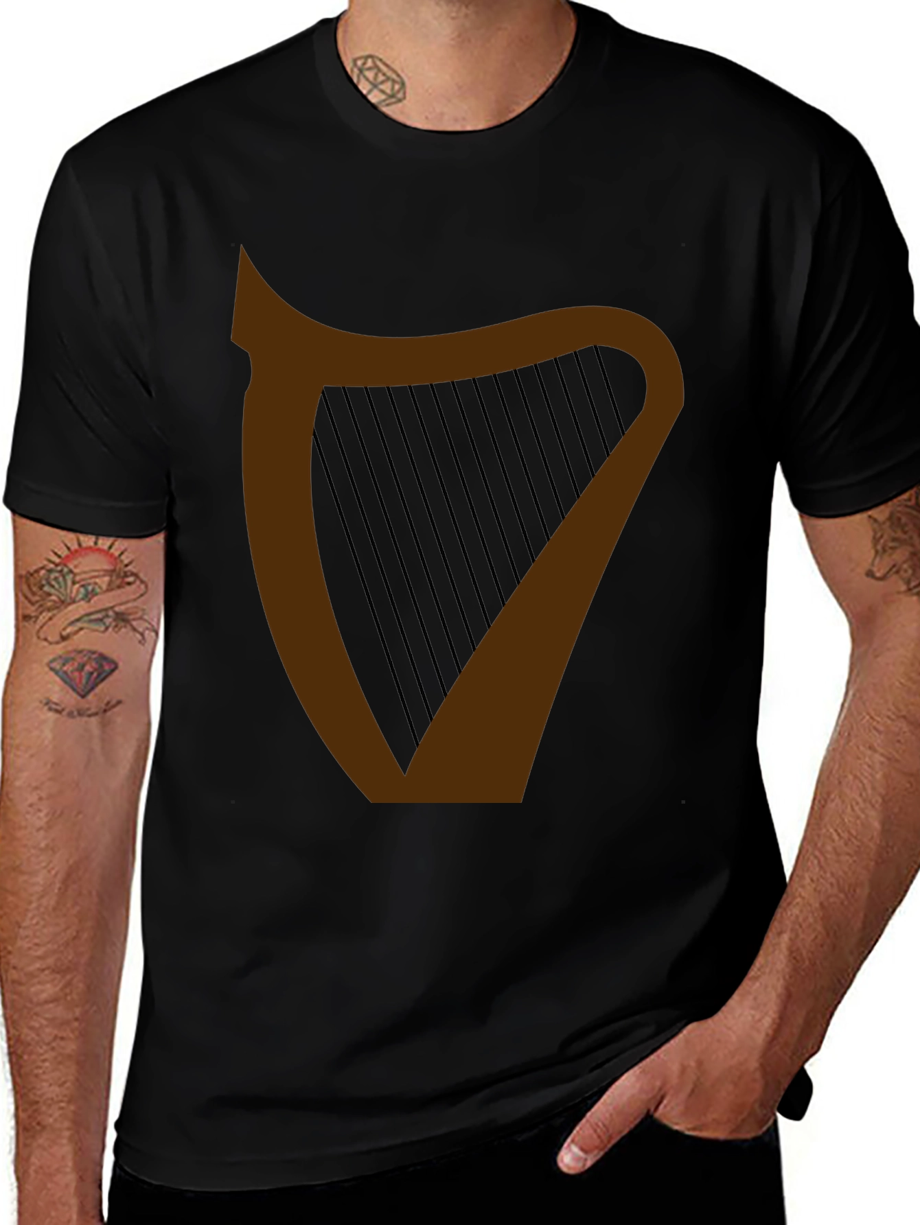 Irish Harp Graphic Tee - St. Patricks Day