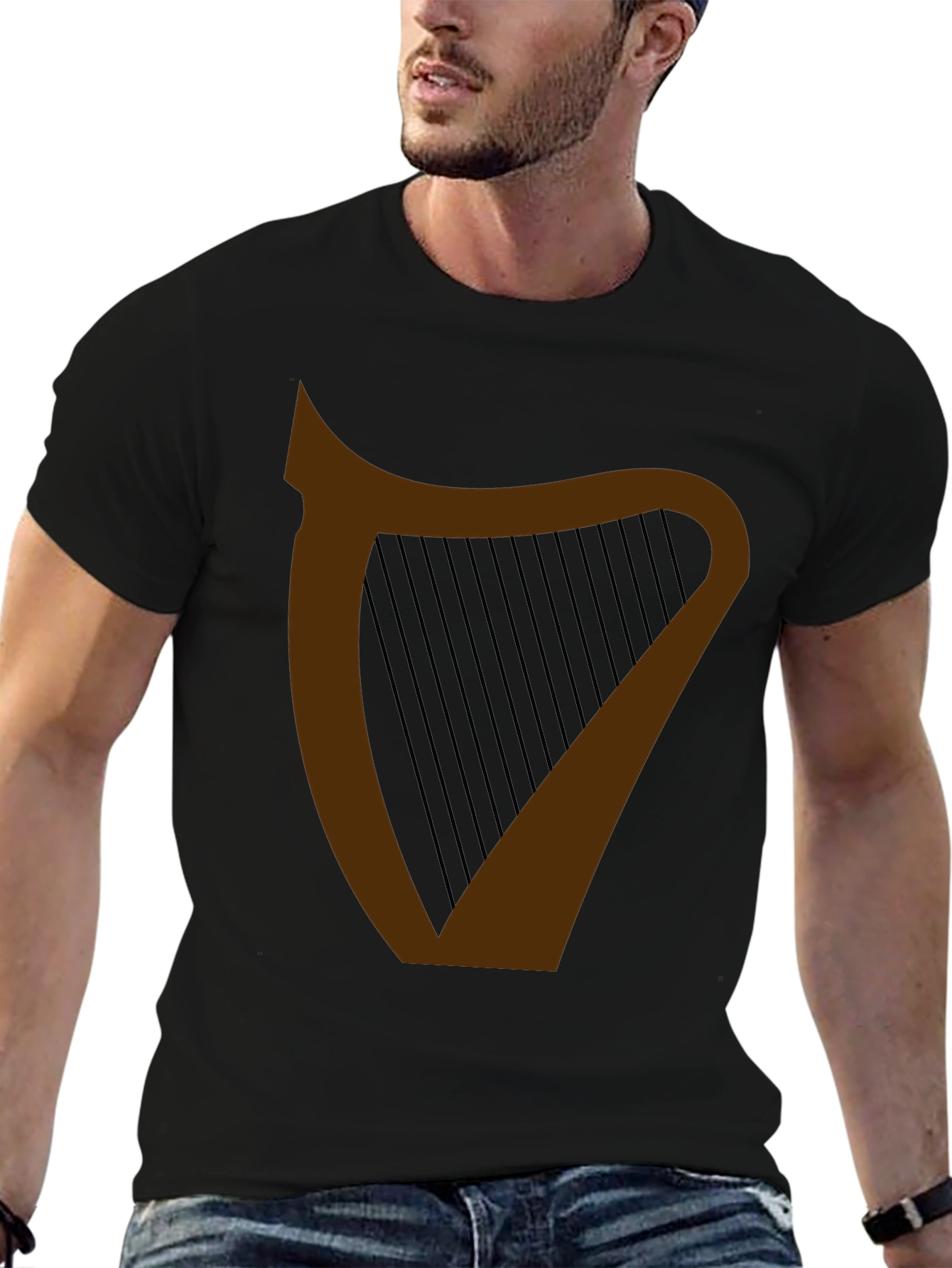 Irish Harp Graphic Tee - St. Patricks Day