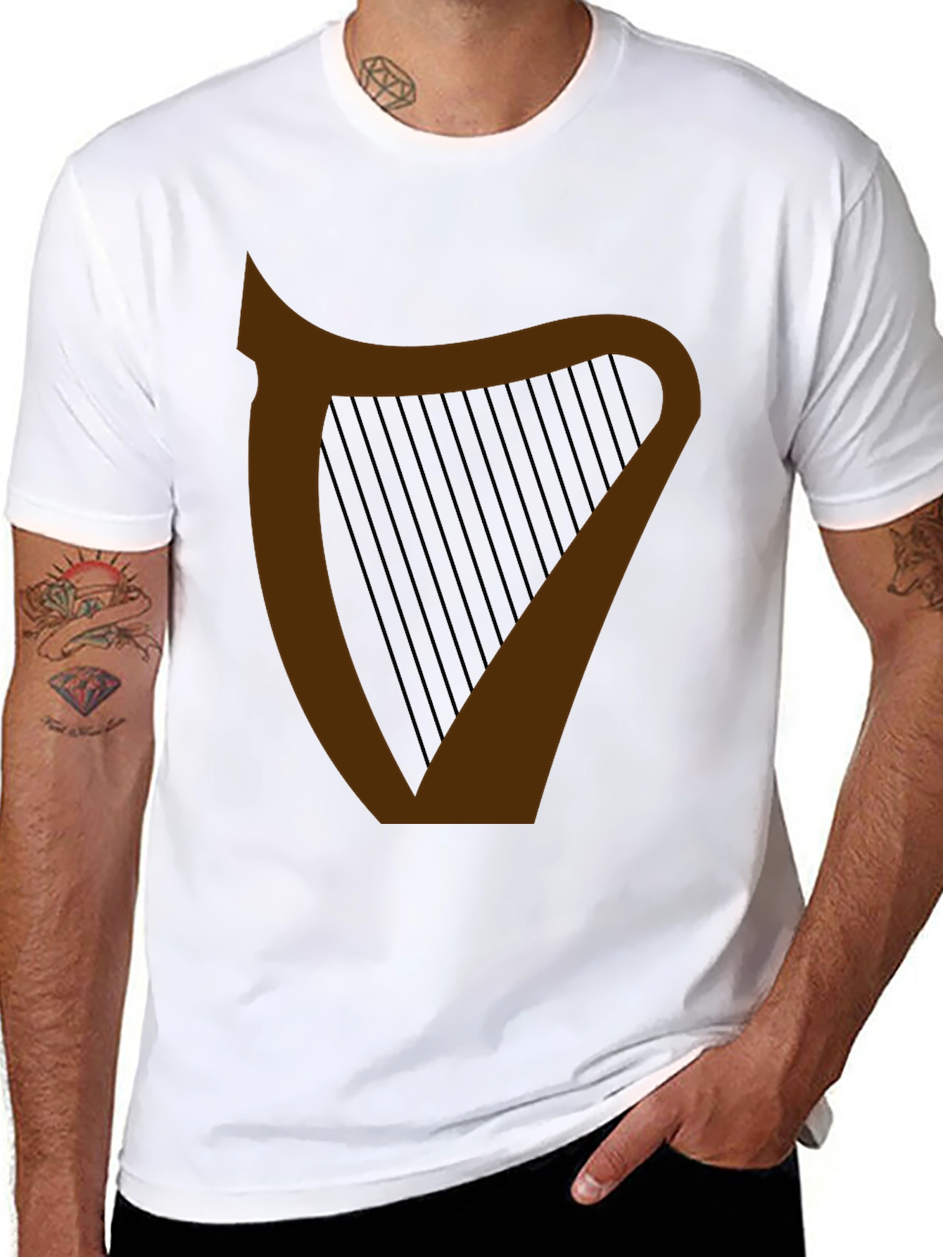 Irish Harp Graphic Tee - St. Patricks Day
