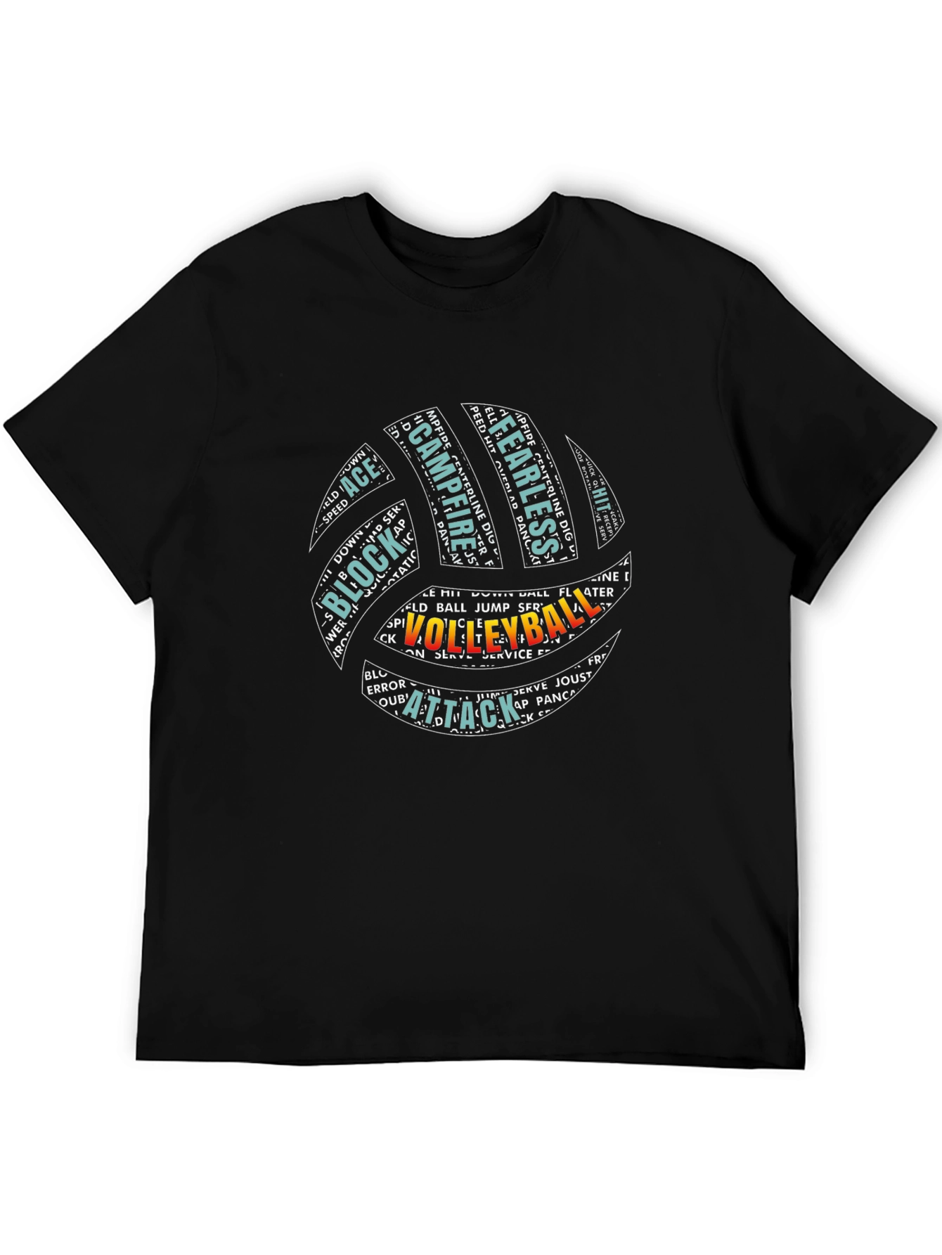Volleyball Word Art Graphic T-Shirt