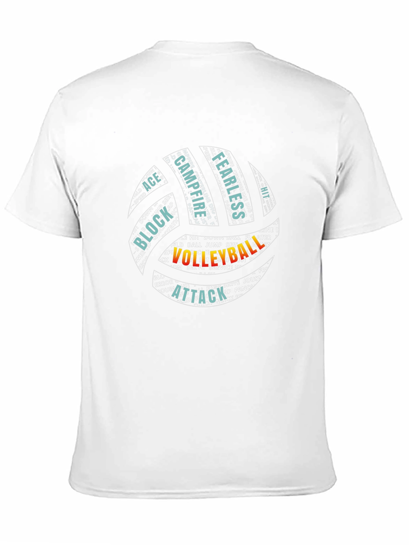 Volleyball Word Art Graphic T-Shirt