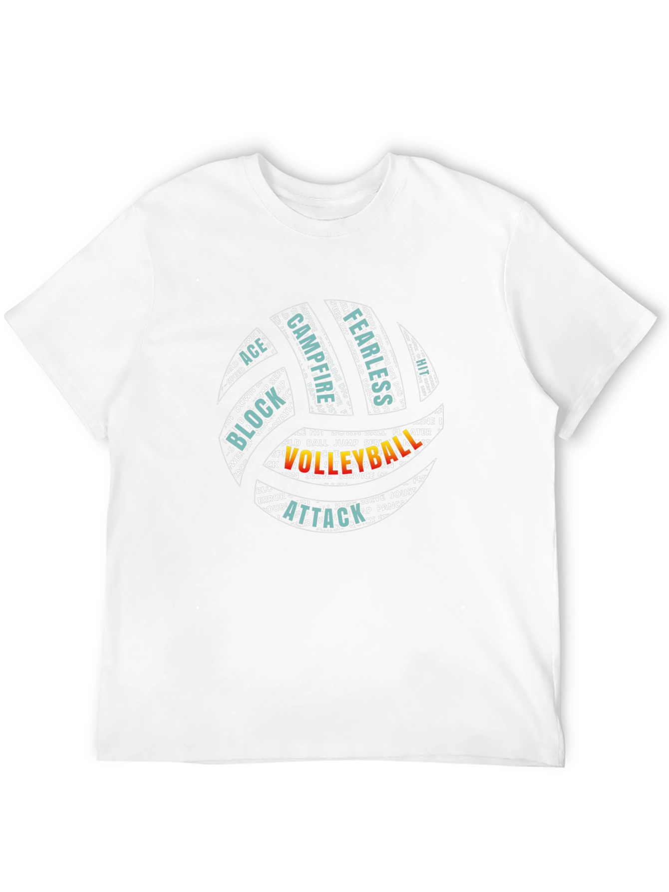 Volleyball Word Art Graphic T-Shirt