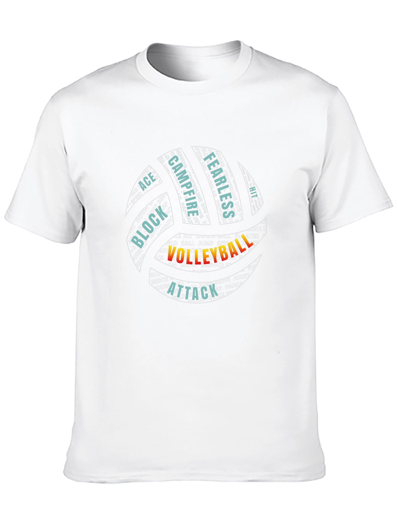 Volleyball Word Art Graphic T-Shirt