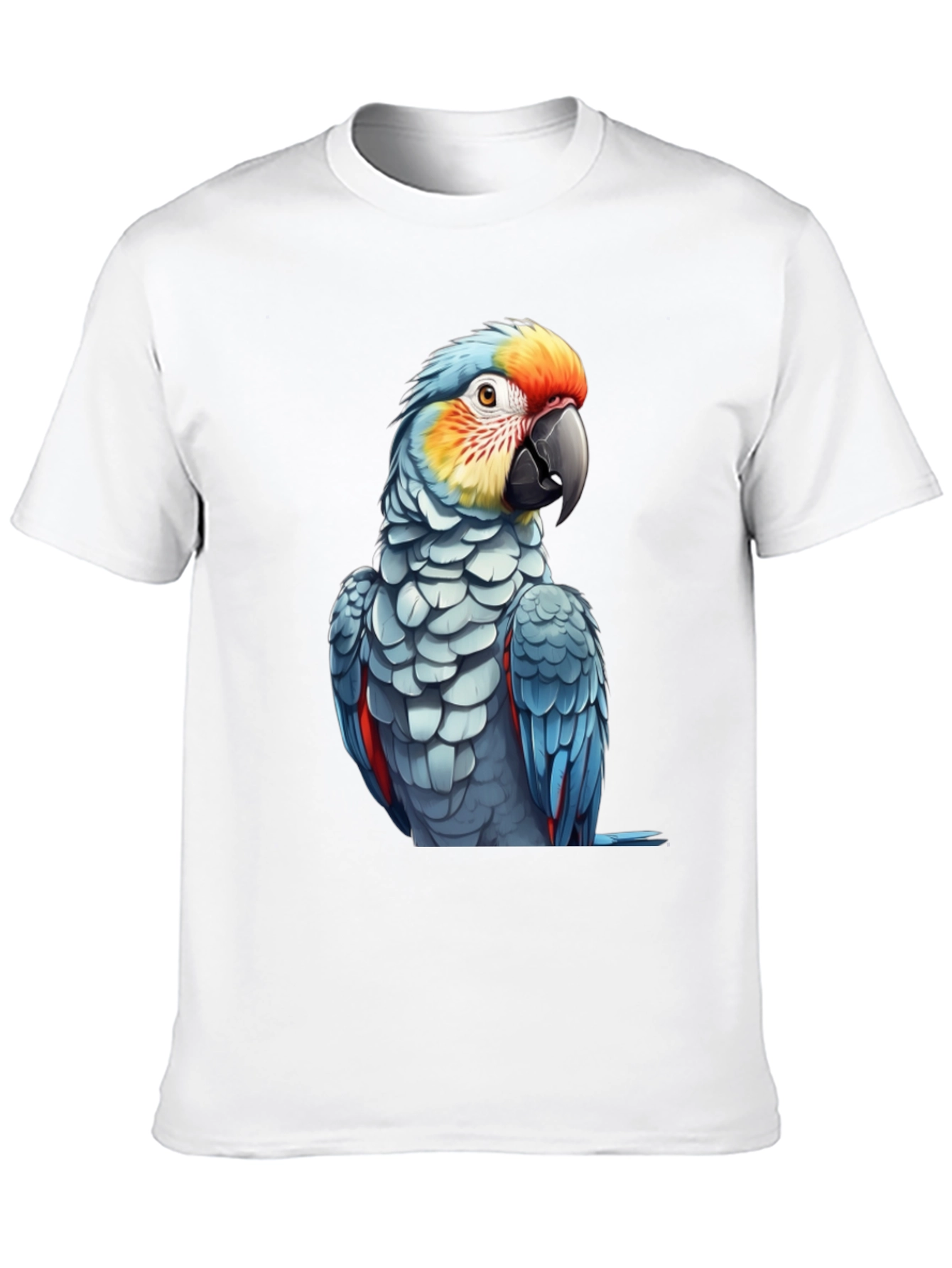 Parrot Graphic Print Black T-Shirt