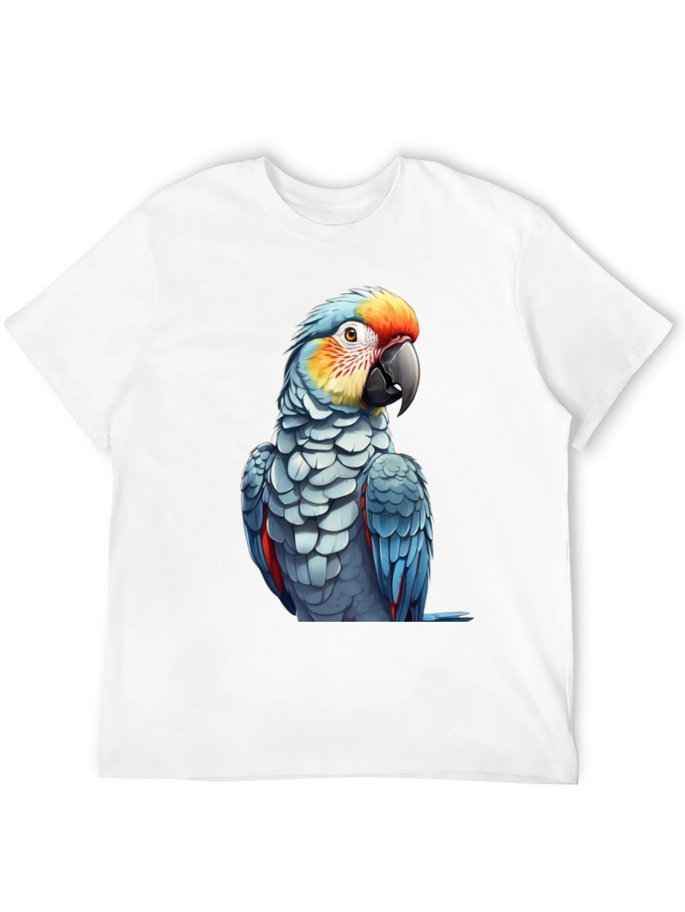 Parrot Graphic Print Black T-Shirt