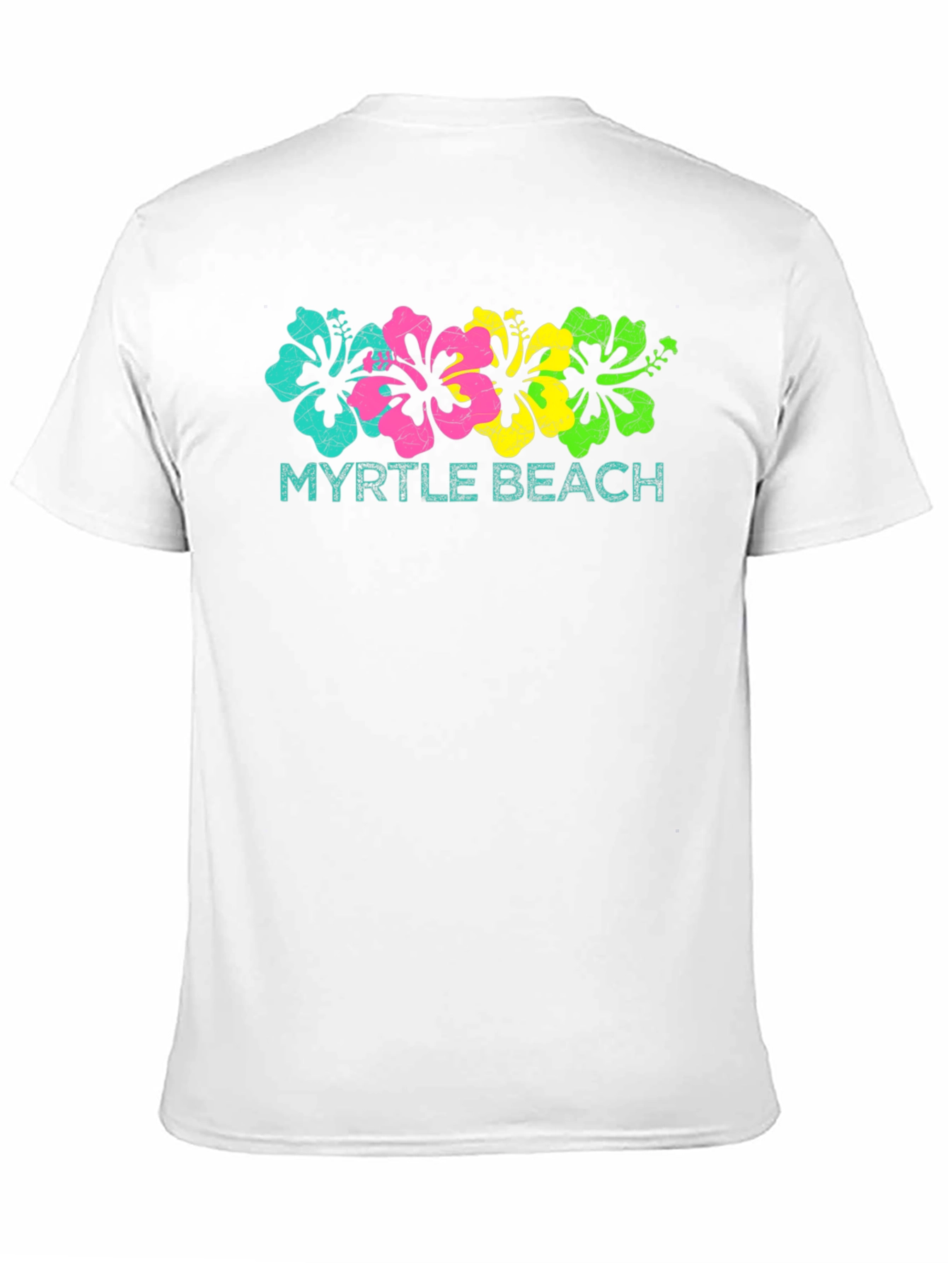 Myrtle Beach Floral Graphic Tee - Black