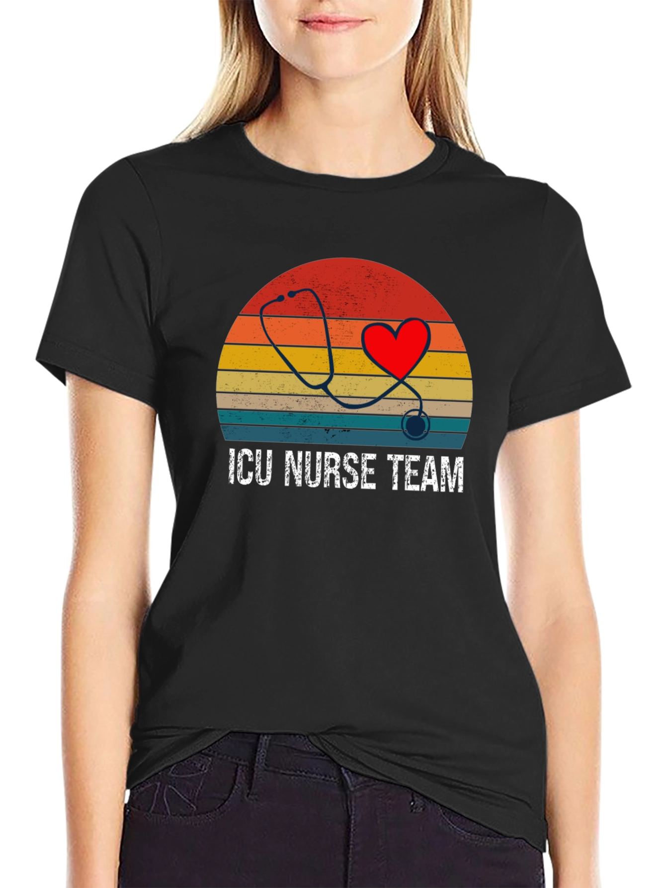 ICU Nurse Team Graphic T-Shirt