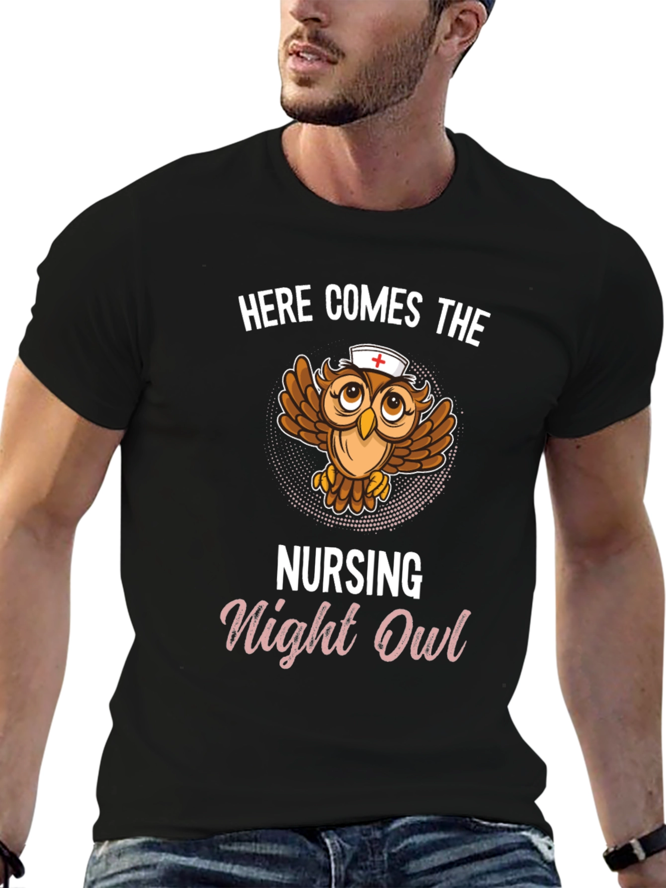 Nursing Night Owl T-Shirt - Funny Nurse Tee