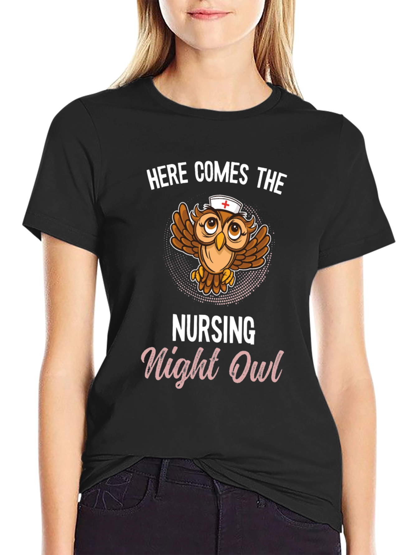 Nursing Night Owl T-Shirt - Funny Nurse Tee