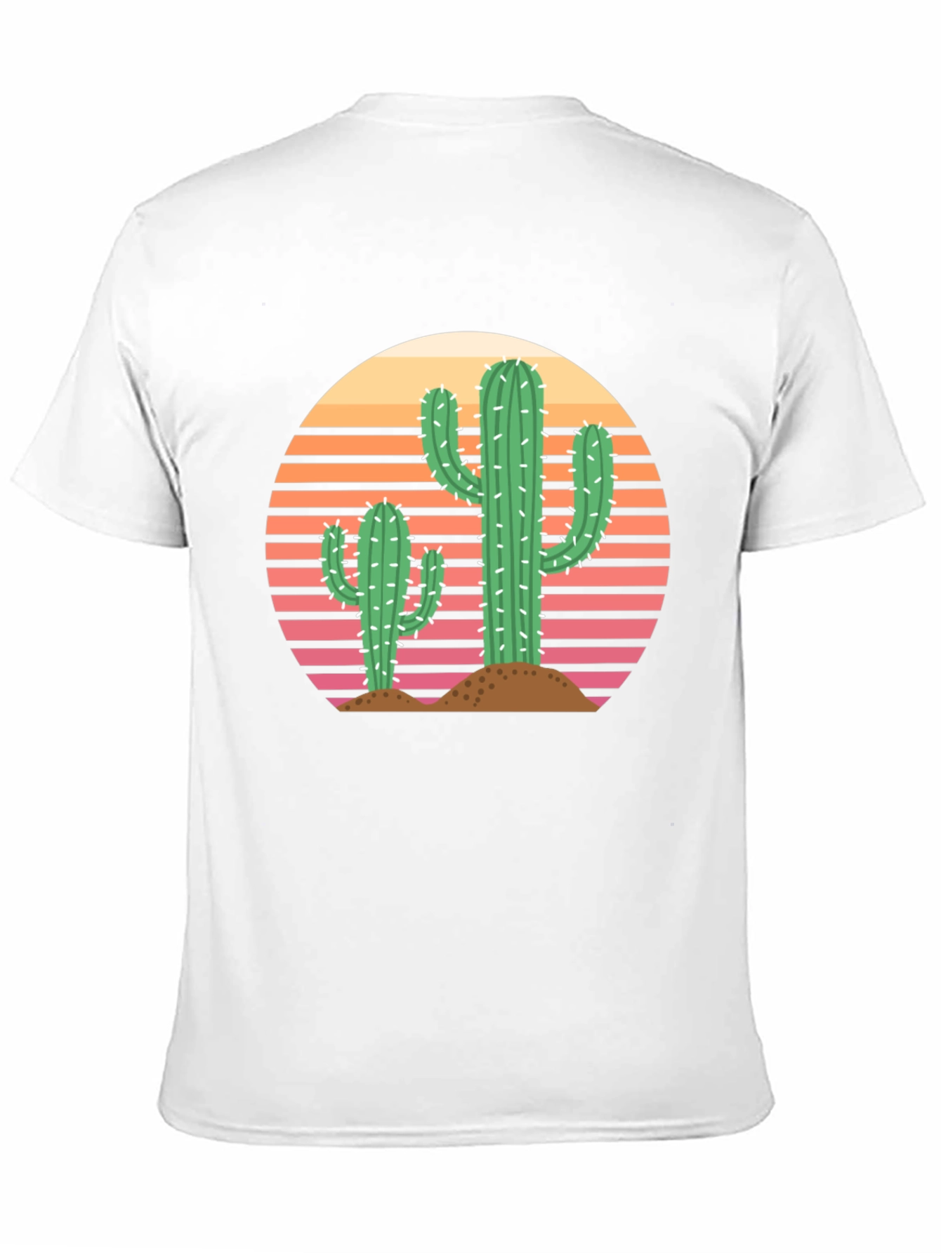 Retro Cactus Sunset Graphic Tee - Unisex