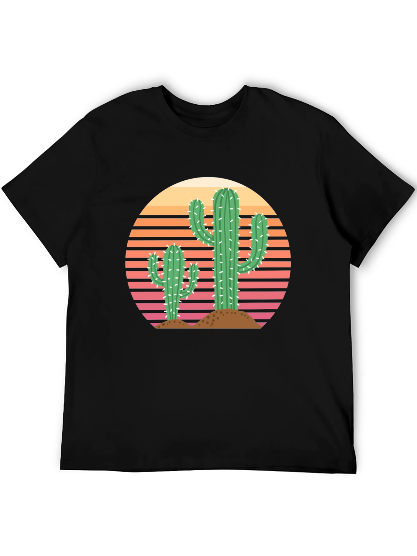 Retro Cactus Sunset Graphic Tee - Unisex