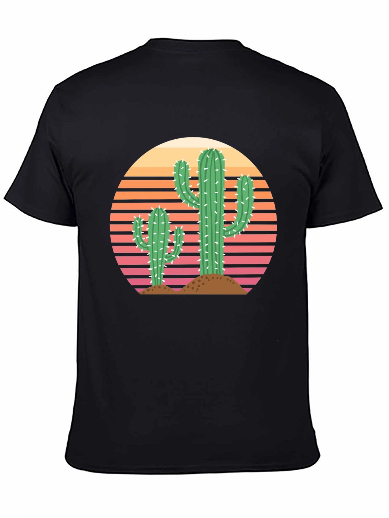 Retro Cactus Sunset Graphic Tee - Unisex