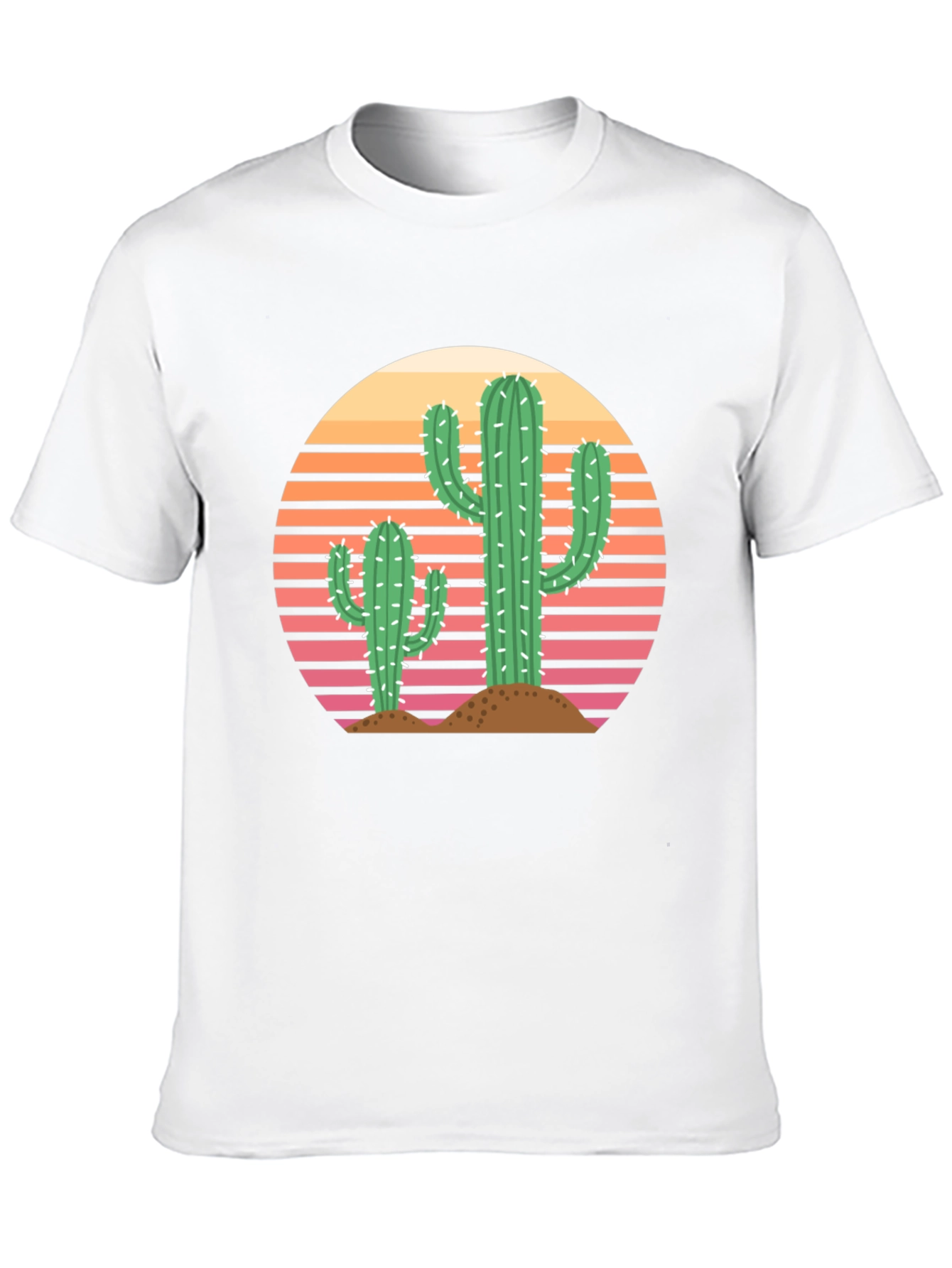 Retro Cactus Sunset Graphic Tee - Unisex