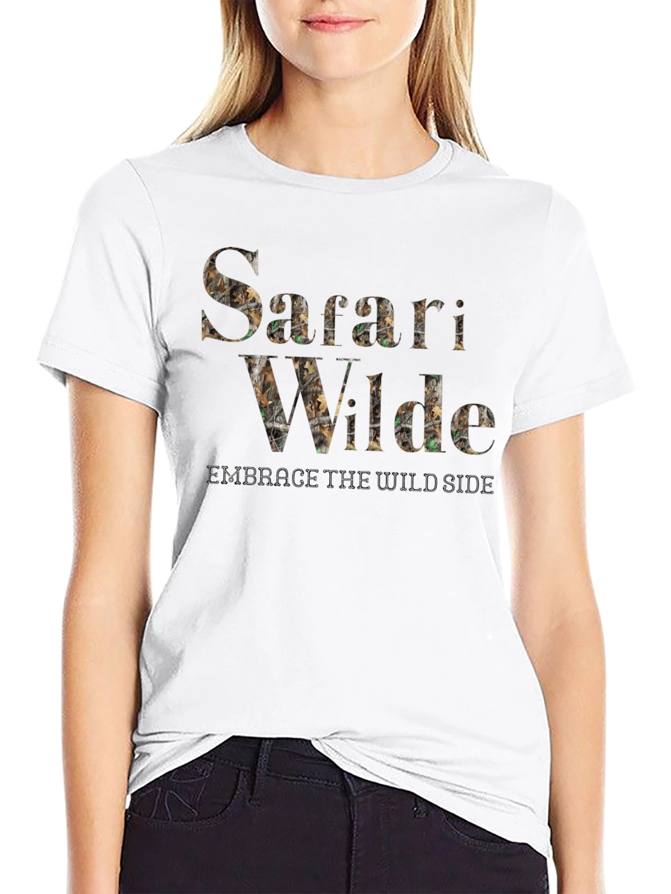 Safari Wilde Mens Black T-Shirt