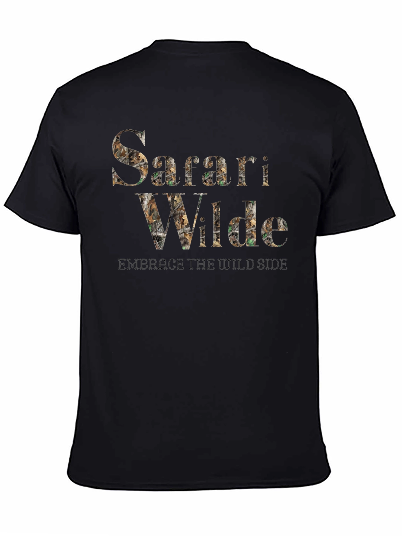 Safari Wilde Mens Black T-Shirt