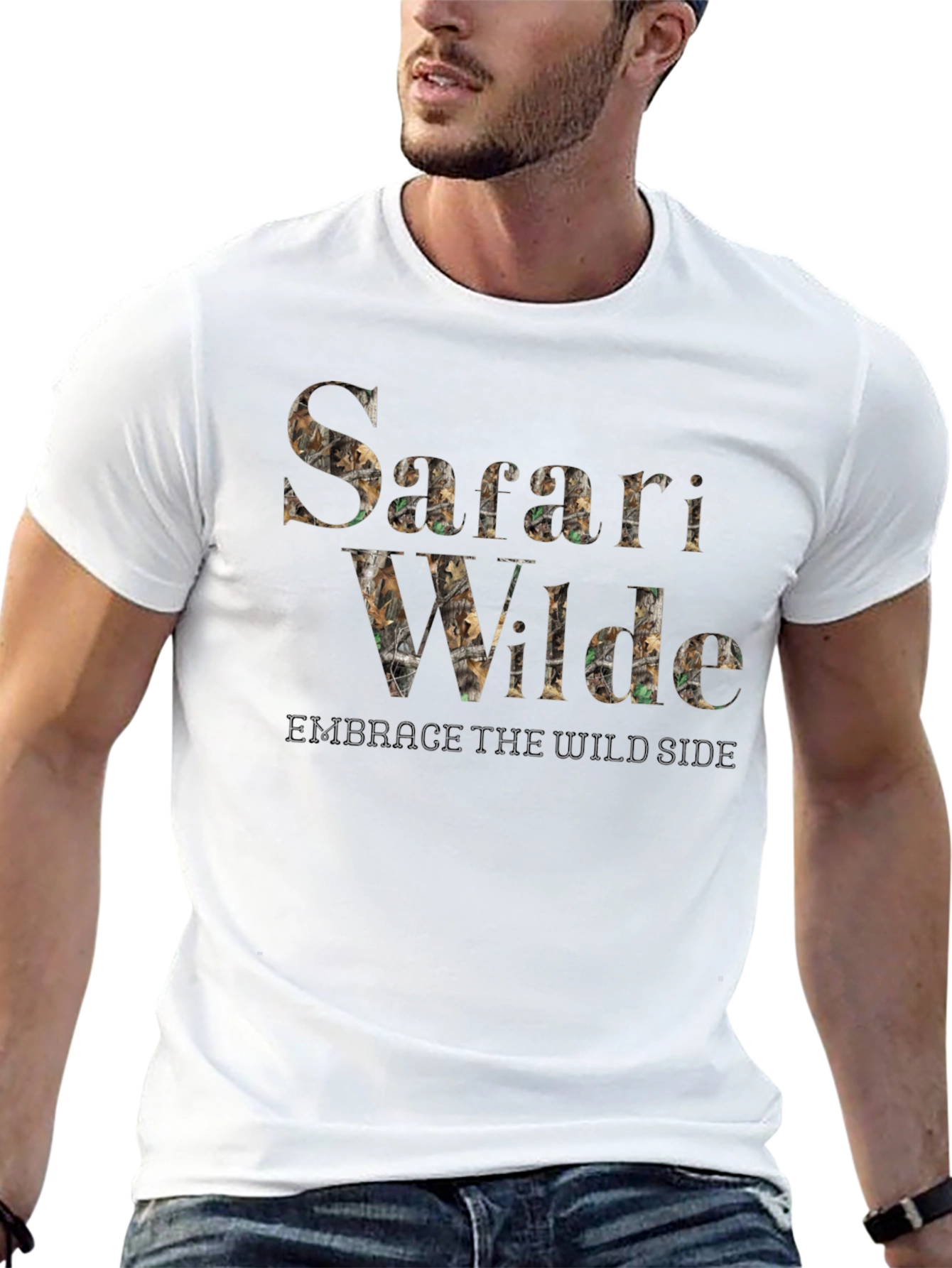 Safari Wilde Mens Black T-Shirt