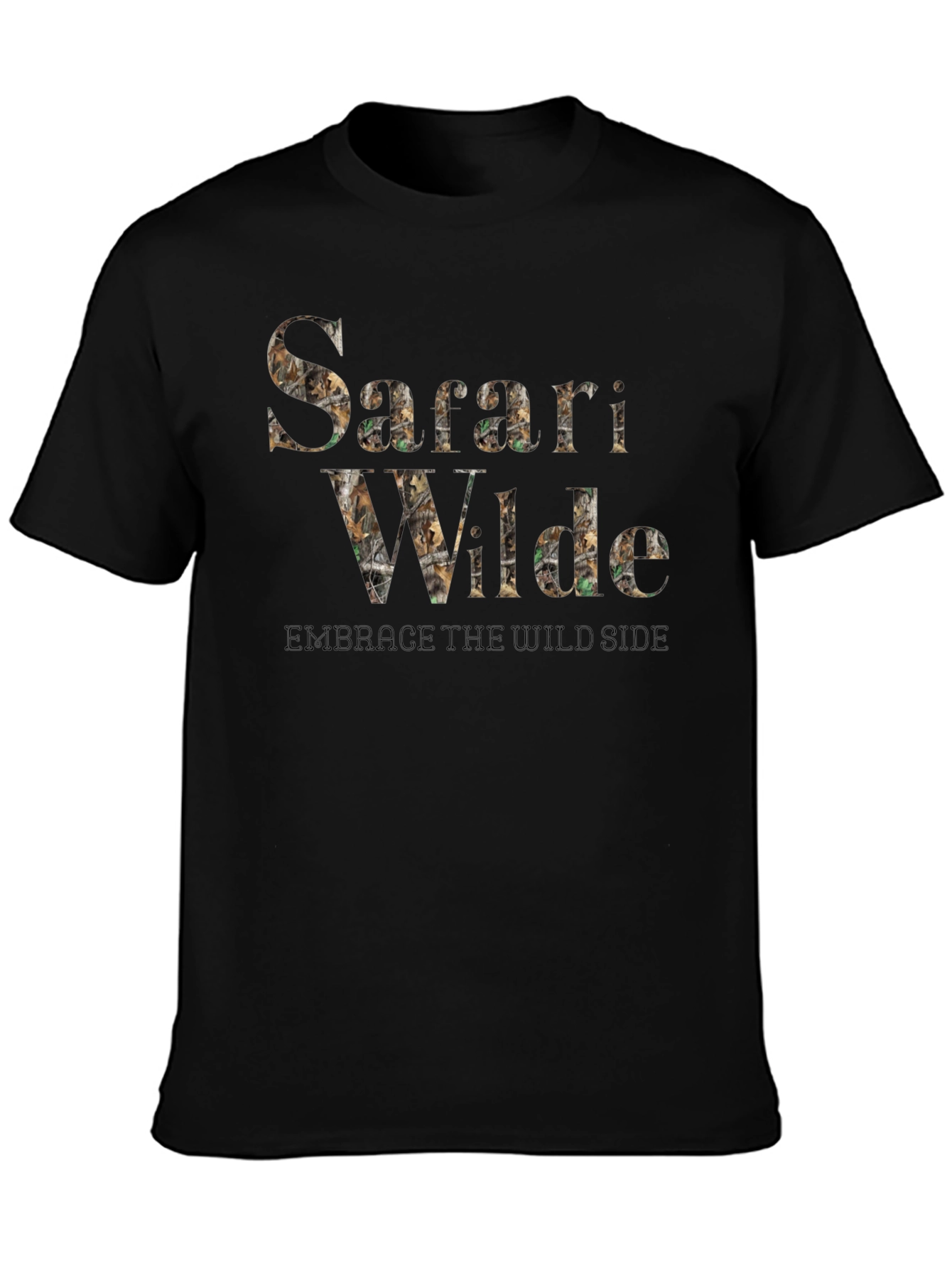 Safari Wilde Mens Black T-Shirt