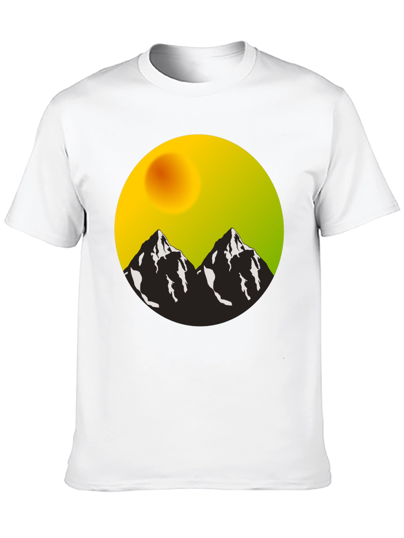 Mountain Vista Graphic Tee - Black Cotton Blend