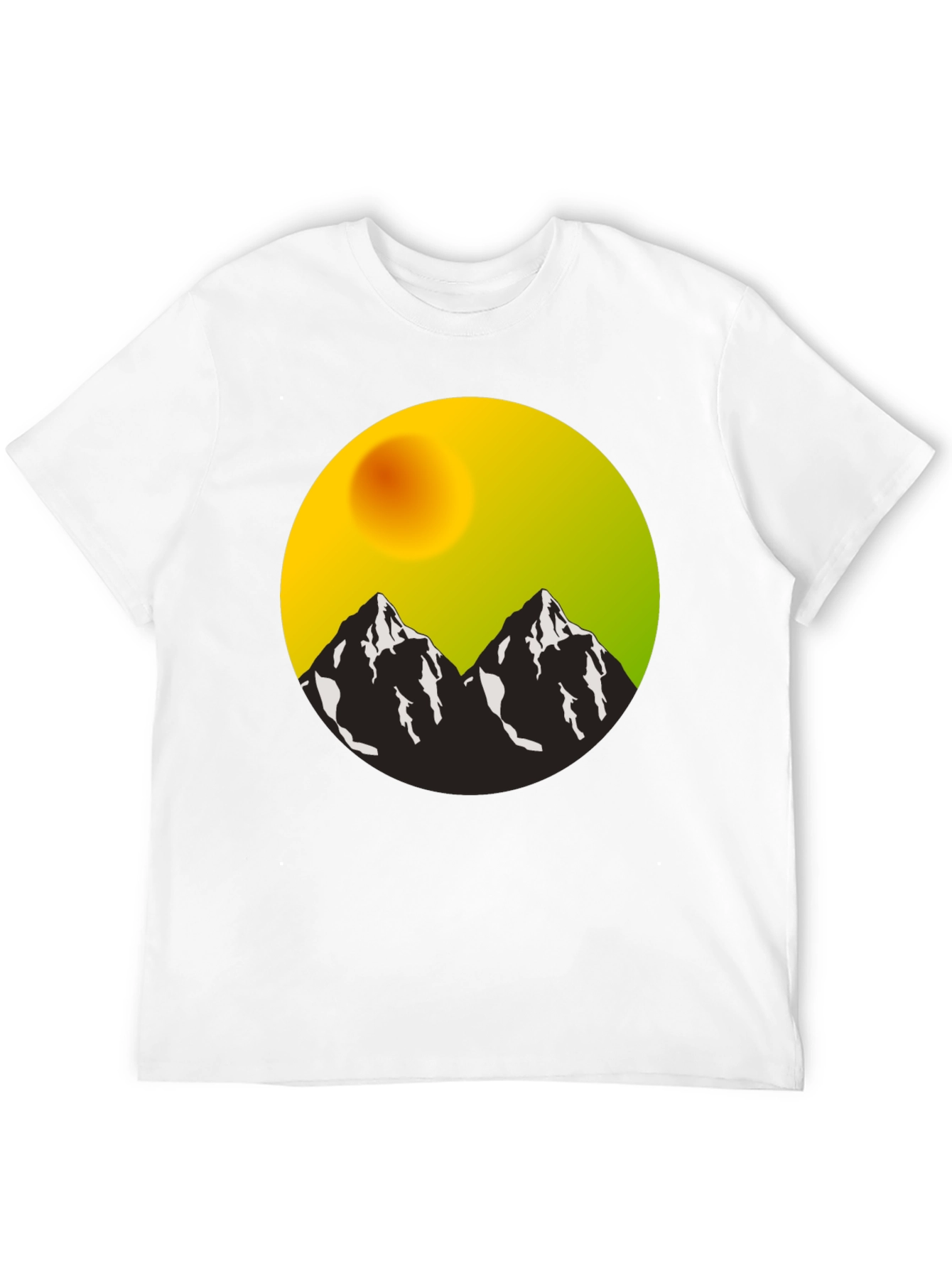 Mountain Vista Graphic Tee - Black Cotton Blend