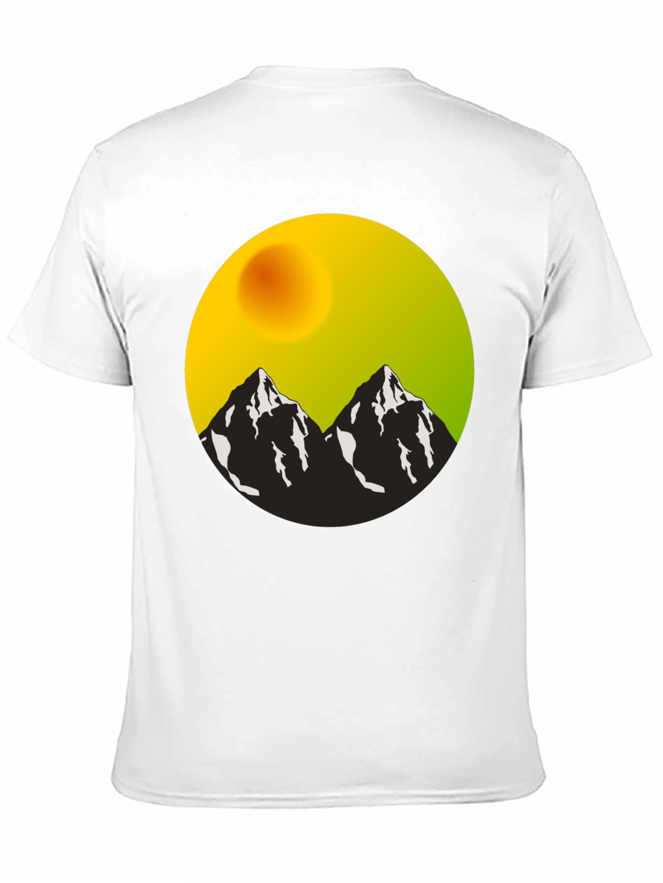 Mountain Vista Graphic Tee - Black Cotton Blend