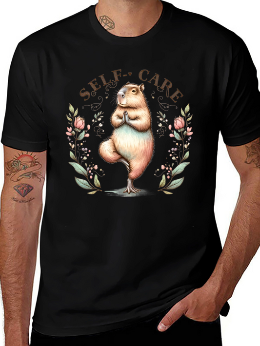 Self-Care Capybara Yoga Tee