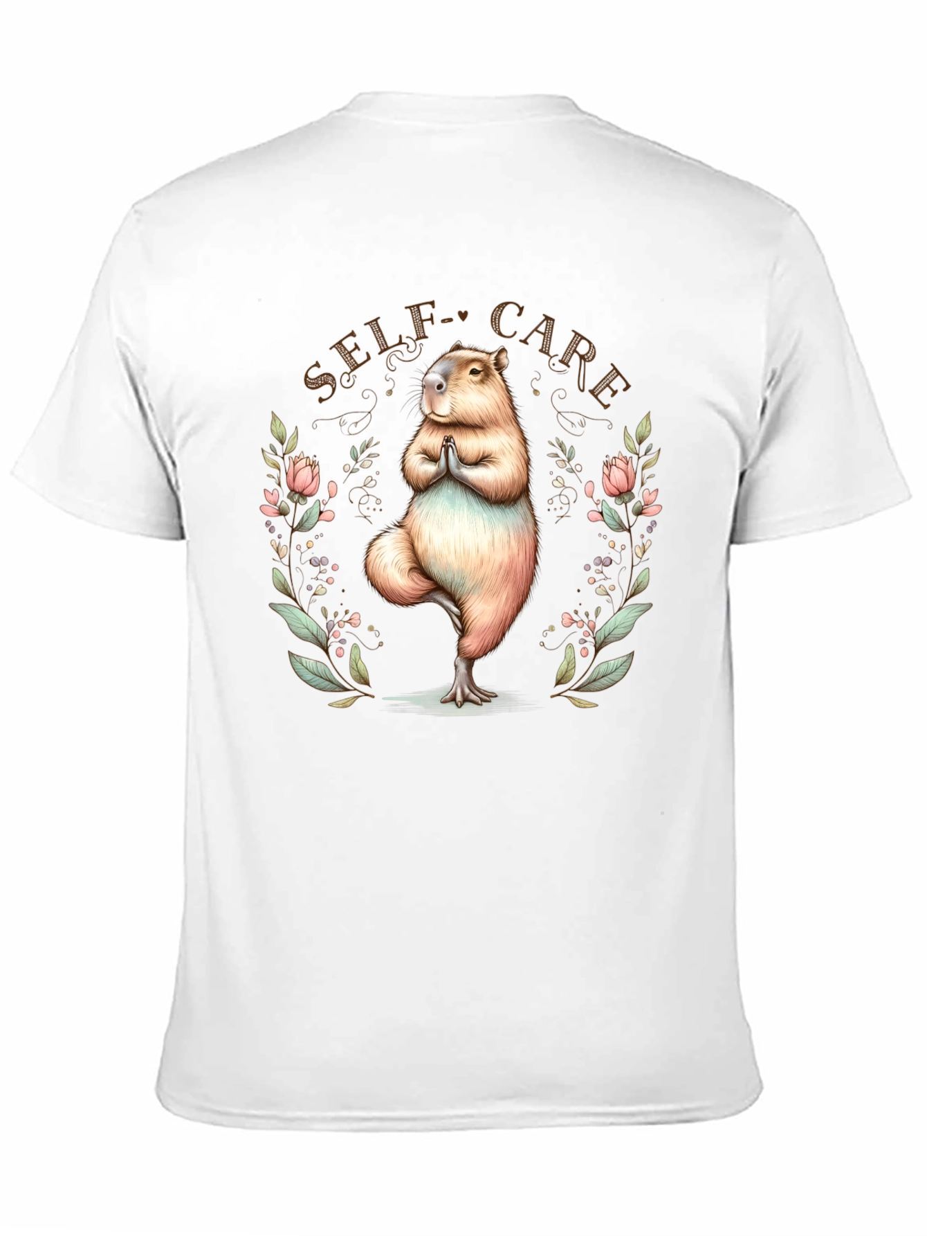 Self-Care Capybara Yoga Tee