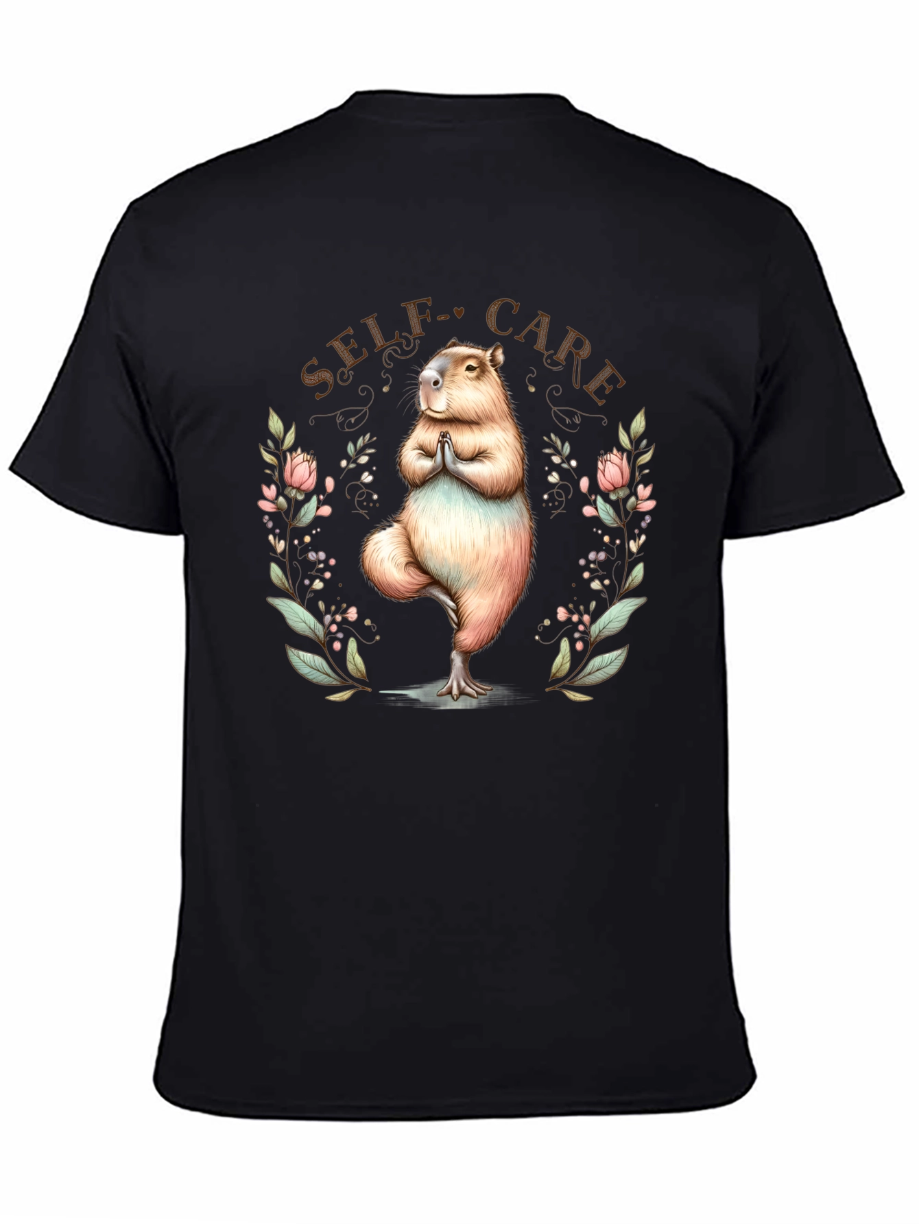 Self-Care Capybara Yoga Tee