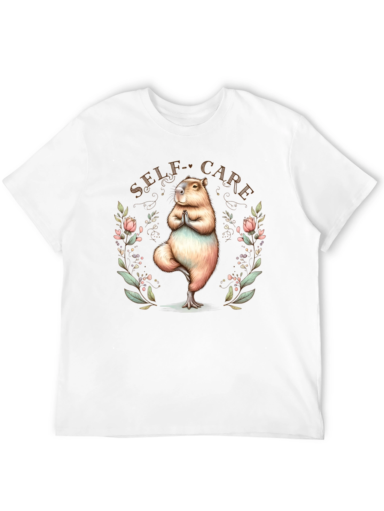 Self-Care Capybara Yoga Tee