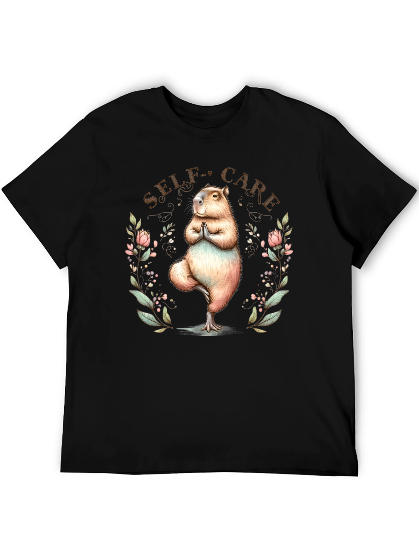 Self-Care Capybara Yoga Tee