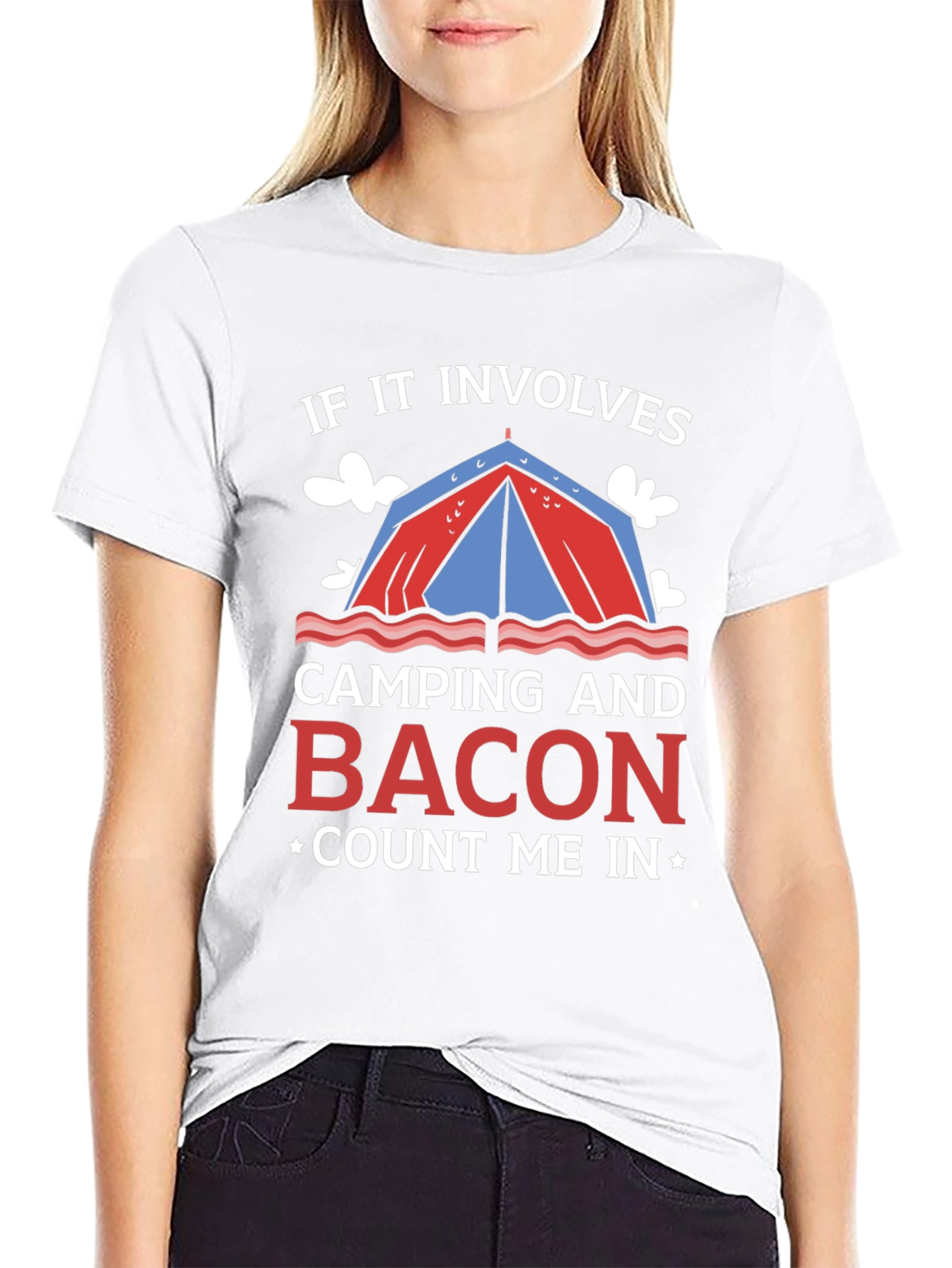Camping and Bacon T-Shirt