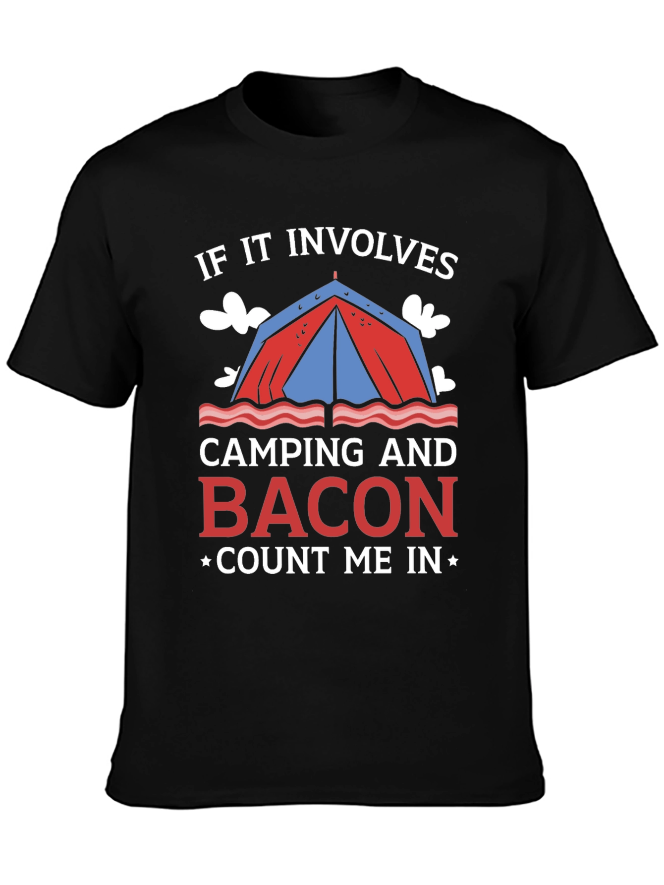Camping and Bacon T-Shirt