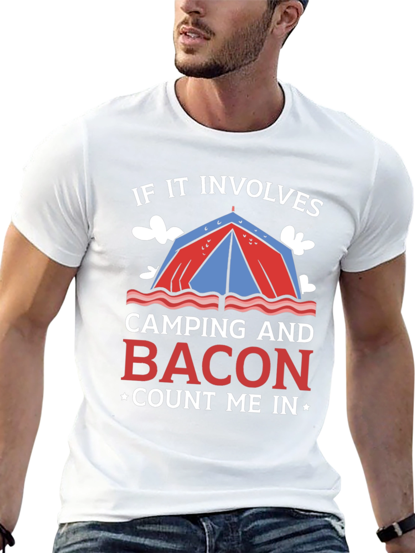 Camping and Bacon T-Shirt