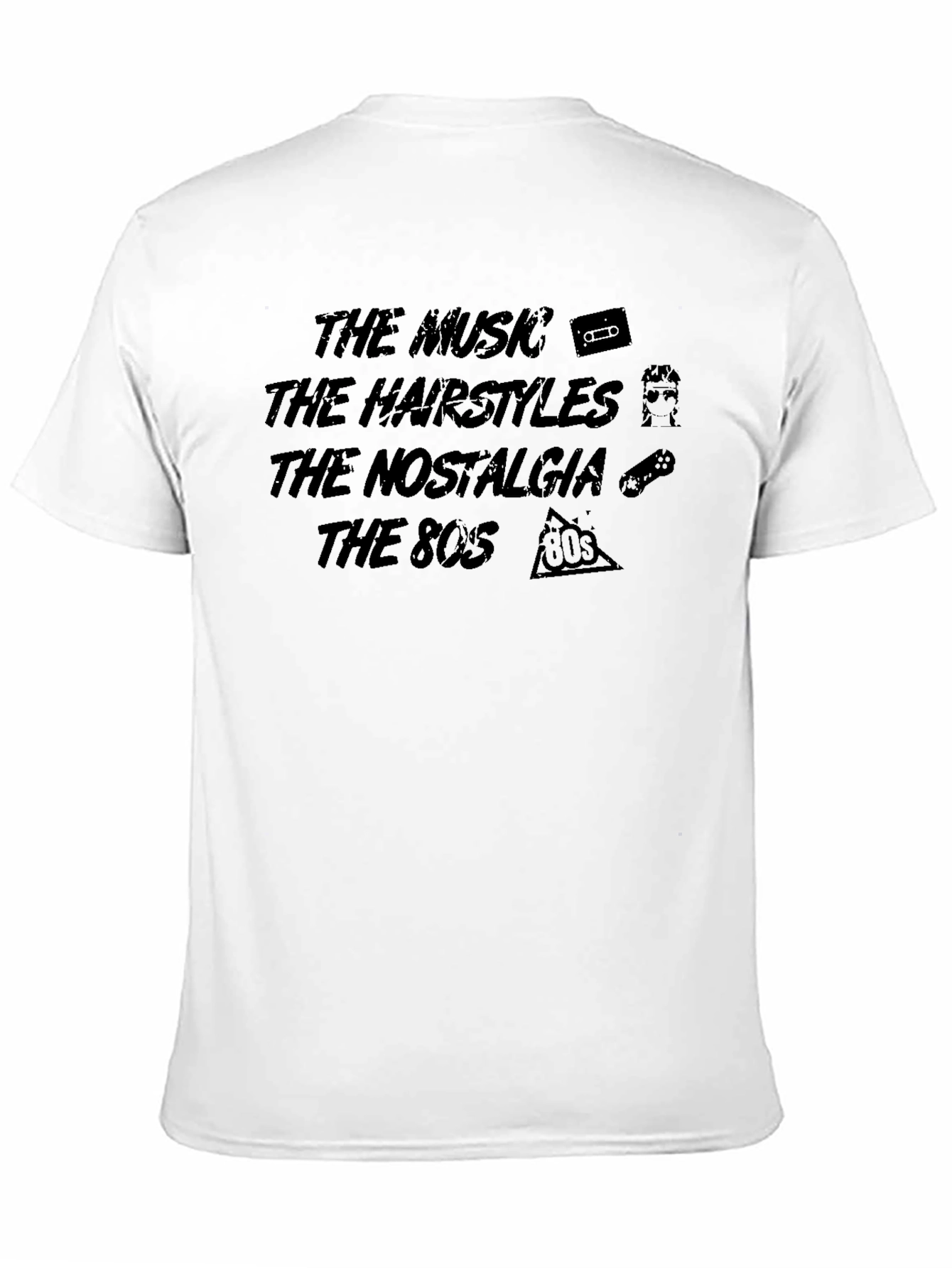 The Music The Hairstyles 80s Nostalgia Graphic T-Shirt