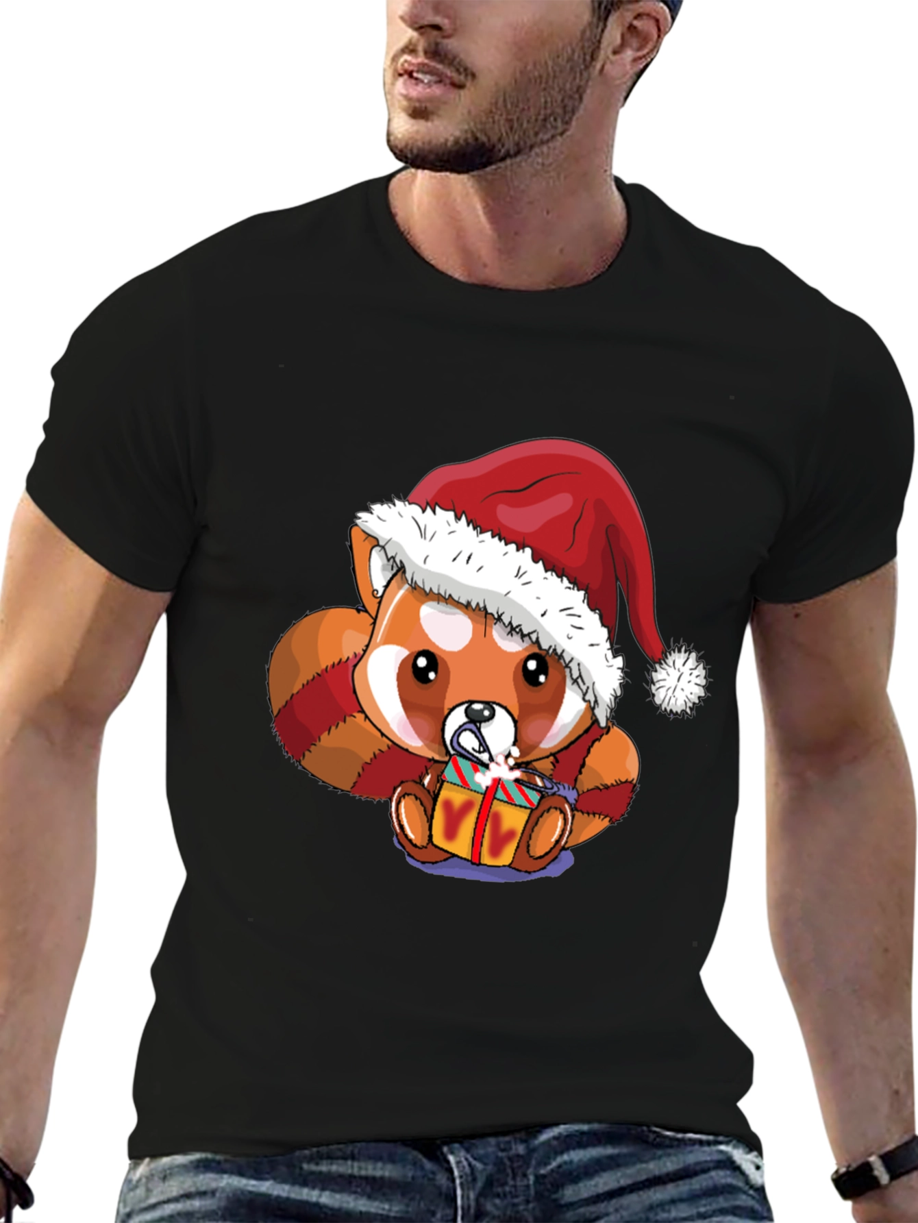 Christmas Red Panda T-Shirt Cute Holiday Gift